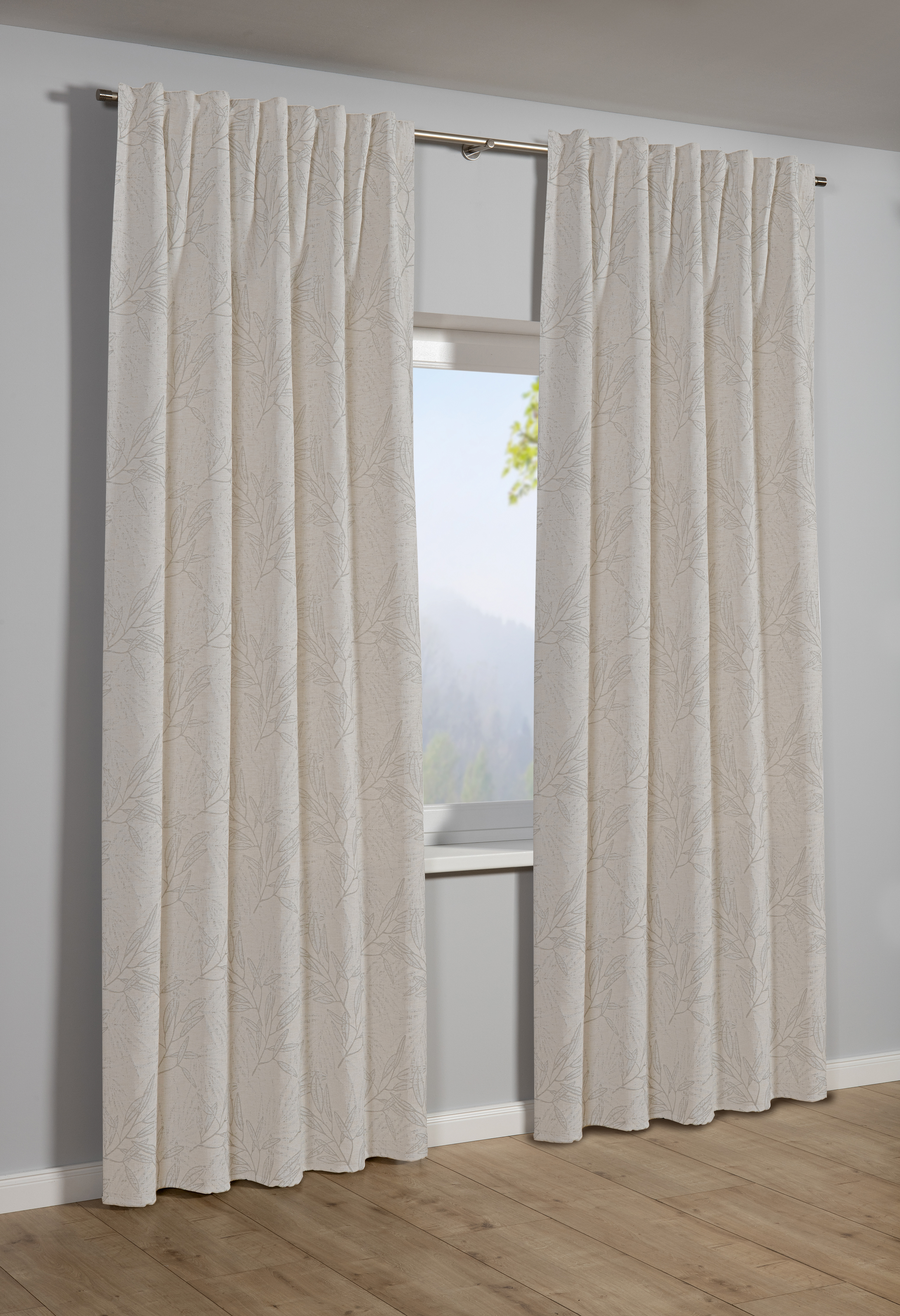 Sehlbach Schal mit Gardinenband natur, 135 x 245 cm Sehlbach Schal mit Gardinenband natur, 135 x 245 cm