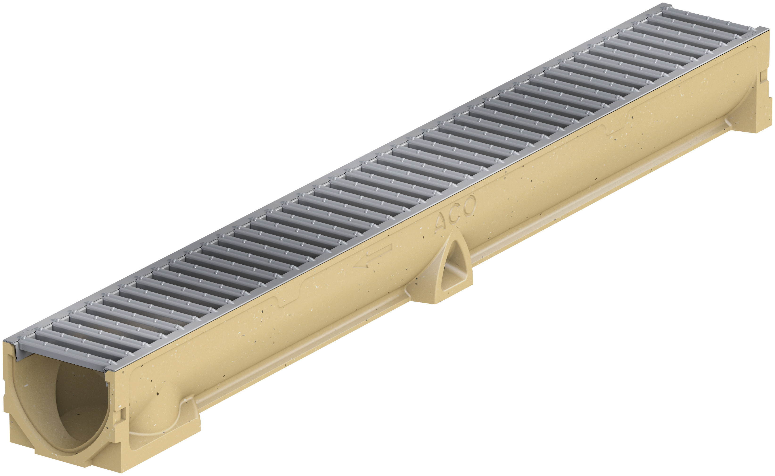 ACO Self Standardline, 1 m, mit Stegrost