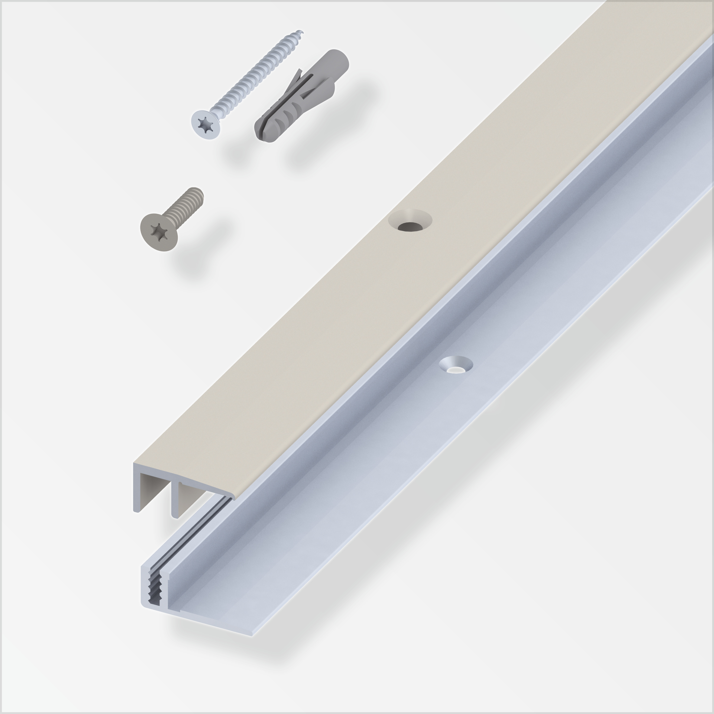 100519_Abschluss-Profil Alfer Optifloor Abschluss-Profil 21 mm, titan