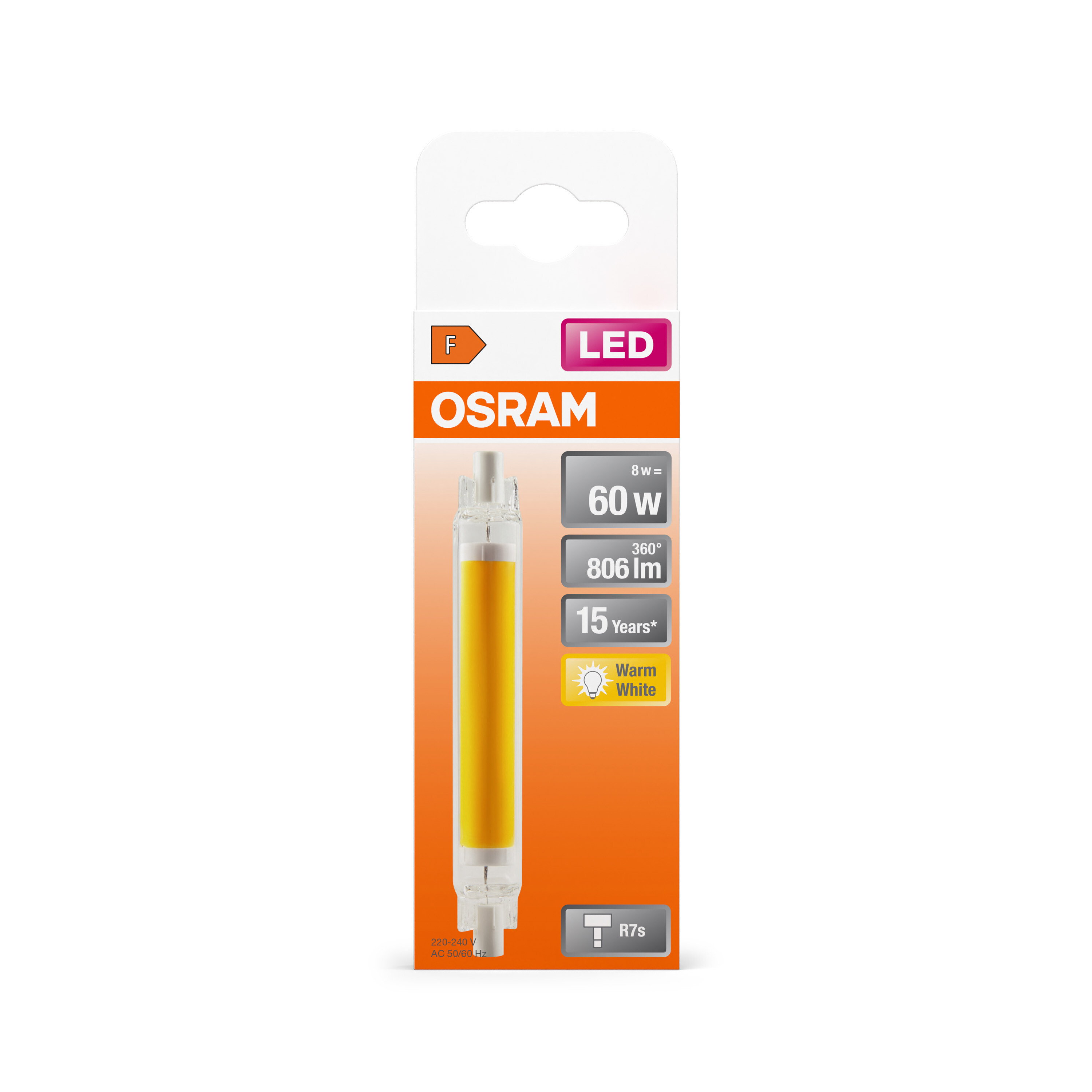 Osram LED Slim Line Lampe, 8W, warmweiß