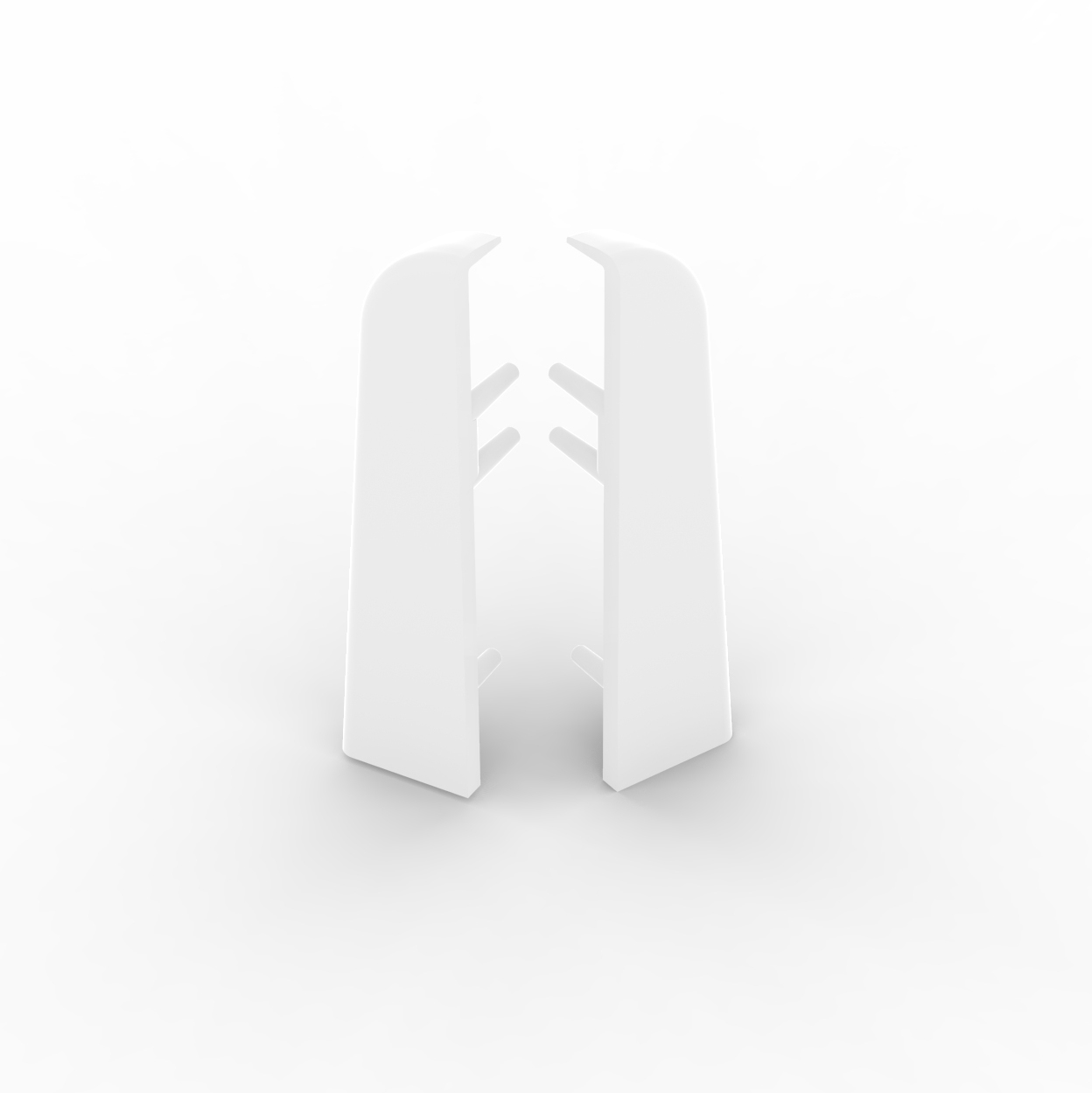 Döllken Endkappen Modern 60 Clip, uni weiß