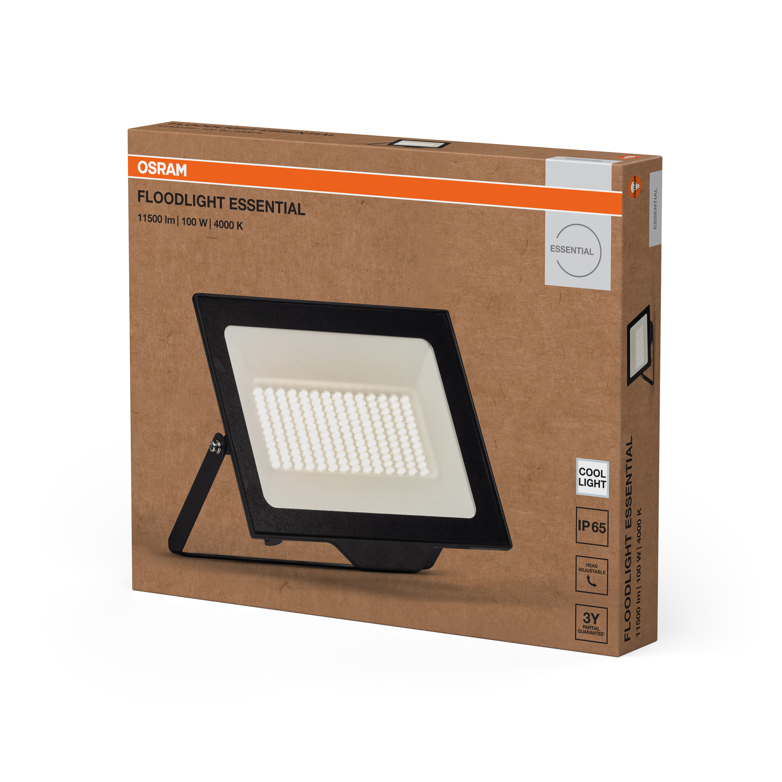 Osram Flutlicht Essential, 100W, schwarz