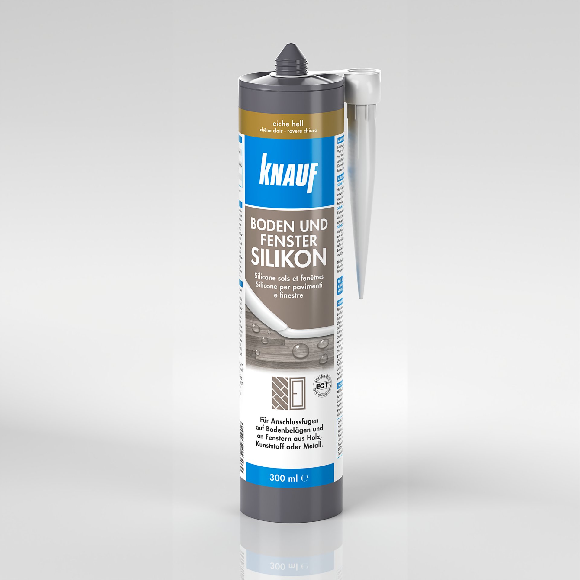 Knauf boden & fenster silikon, eiche hell, 300 ml Knauf boden & fenster silikon, eiche hell, 300 ml