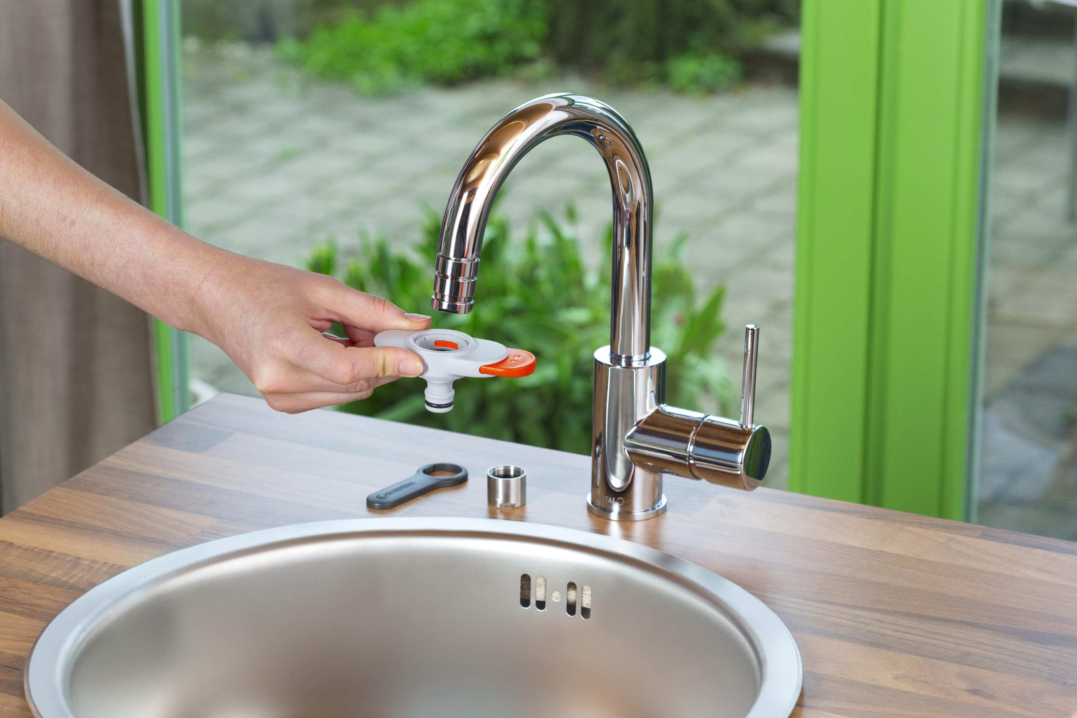 GA150-2389 Gardena Hahnverbinder für Indoor-Wasserhähne