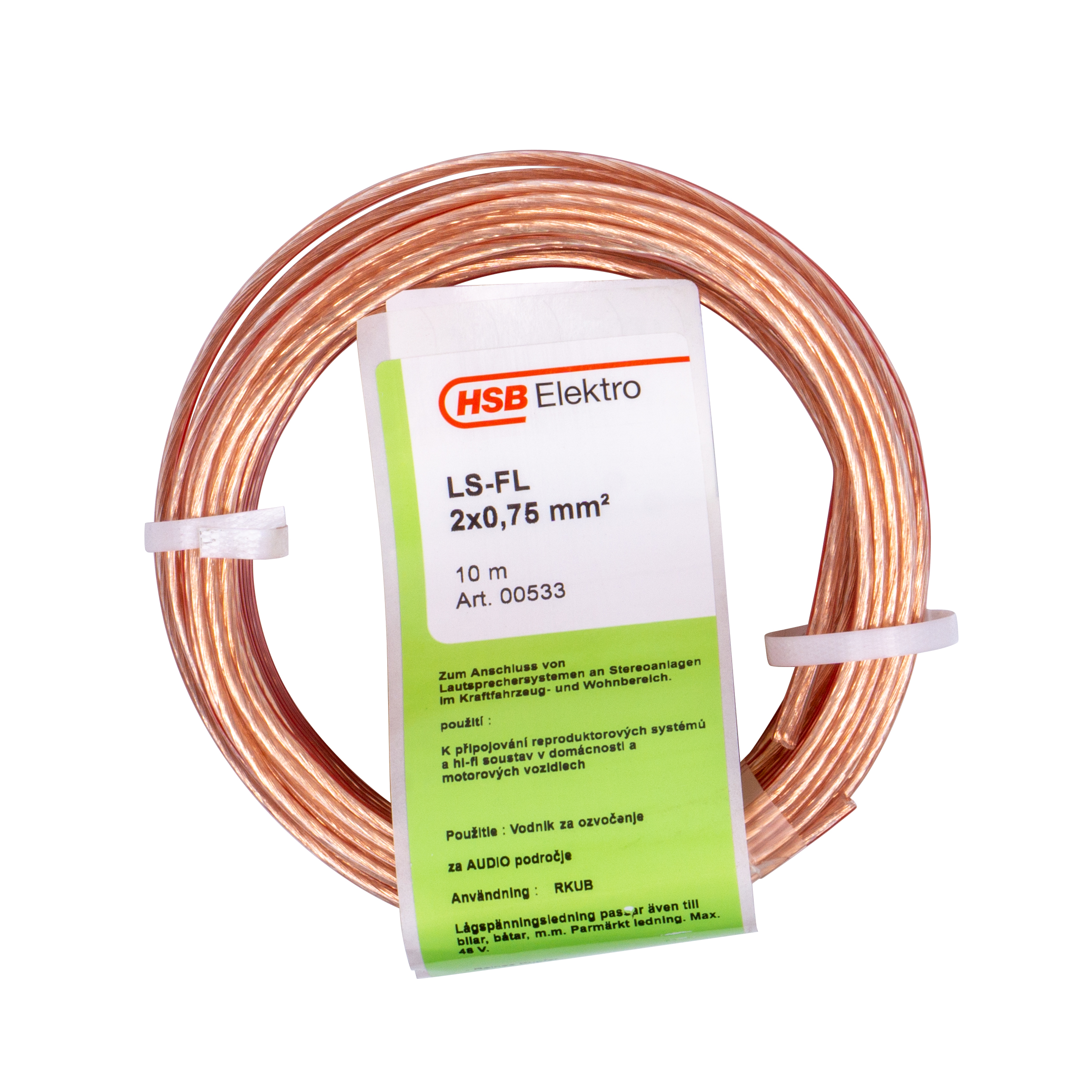 380892ZqGae5D1U3sji LAUTSPRECHERLEITUNG H03VH-H 2X0,75MM²,10M