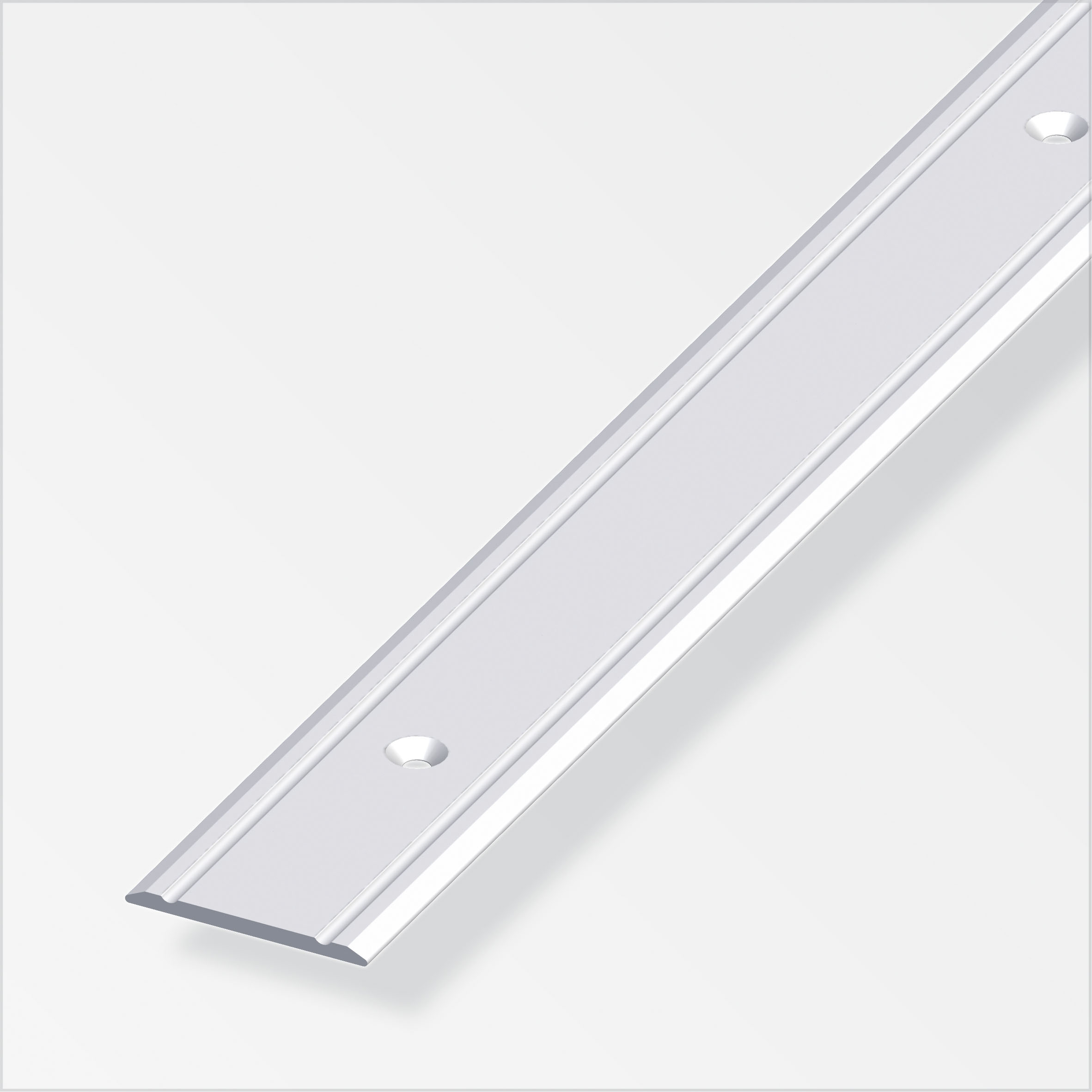 Alfer Übergangs-Profil, 30 x 2 mm, Alu silber