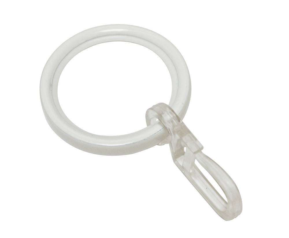 405938_01 GARDINIA RING MIT GLEITER UND FALTENLEGEHAKEN CHICAGO 20MM WEIS