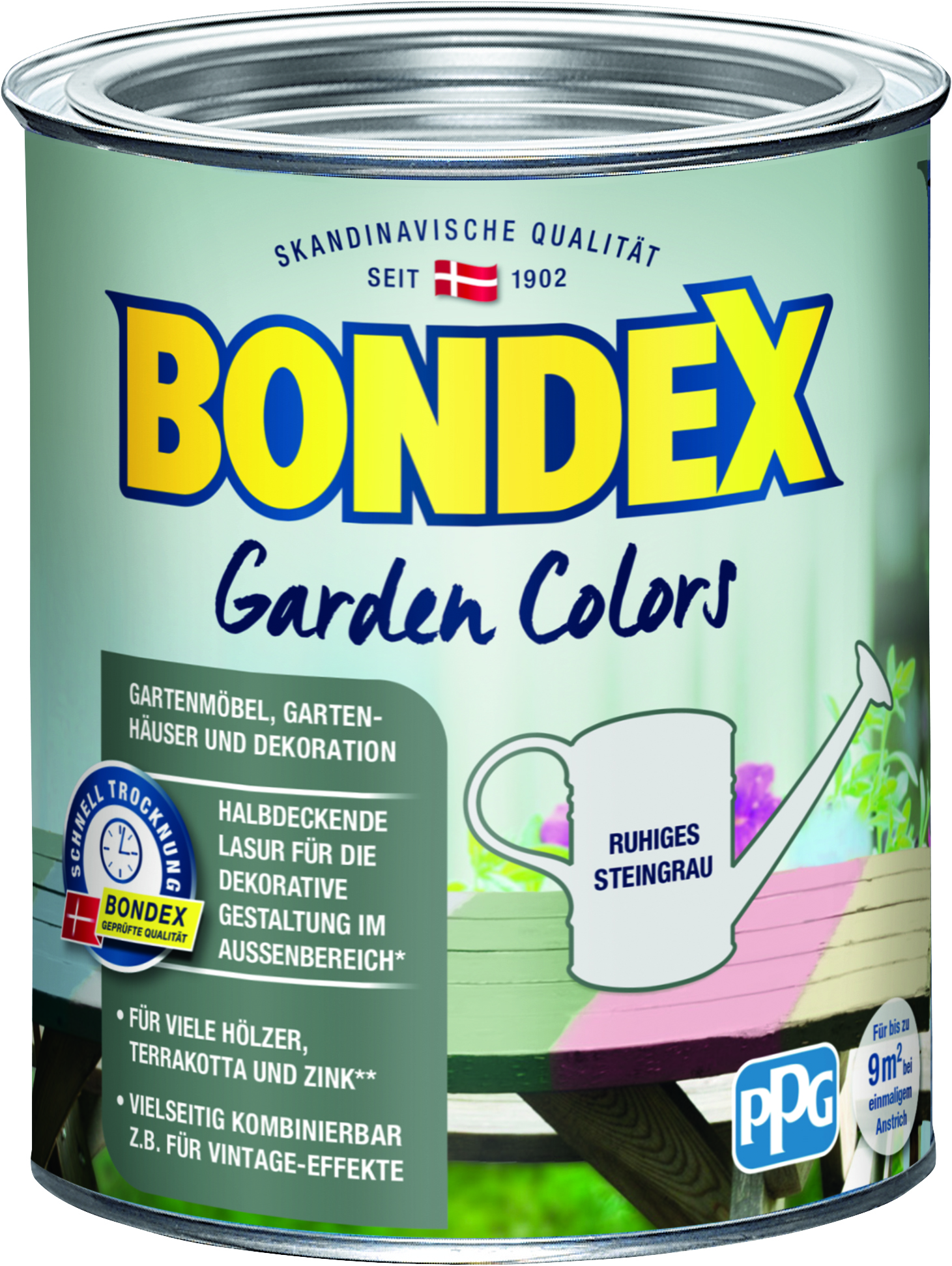 Bondex Garden Colors Ruhiges Steingrau, 750ml