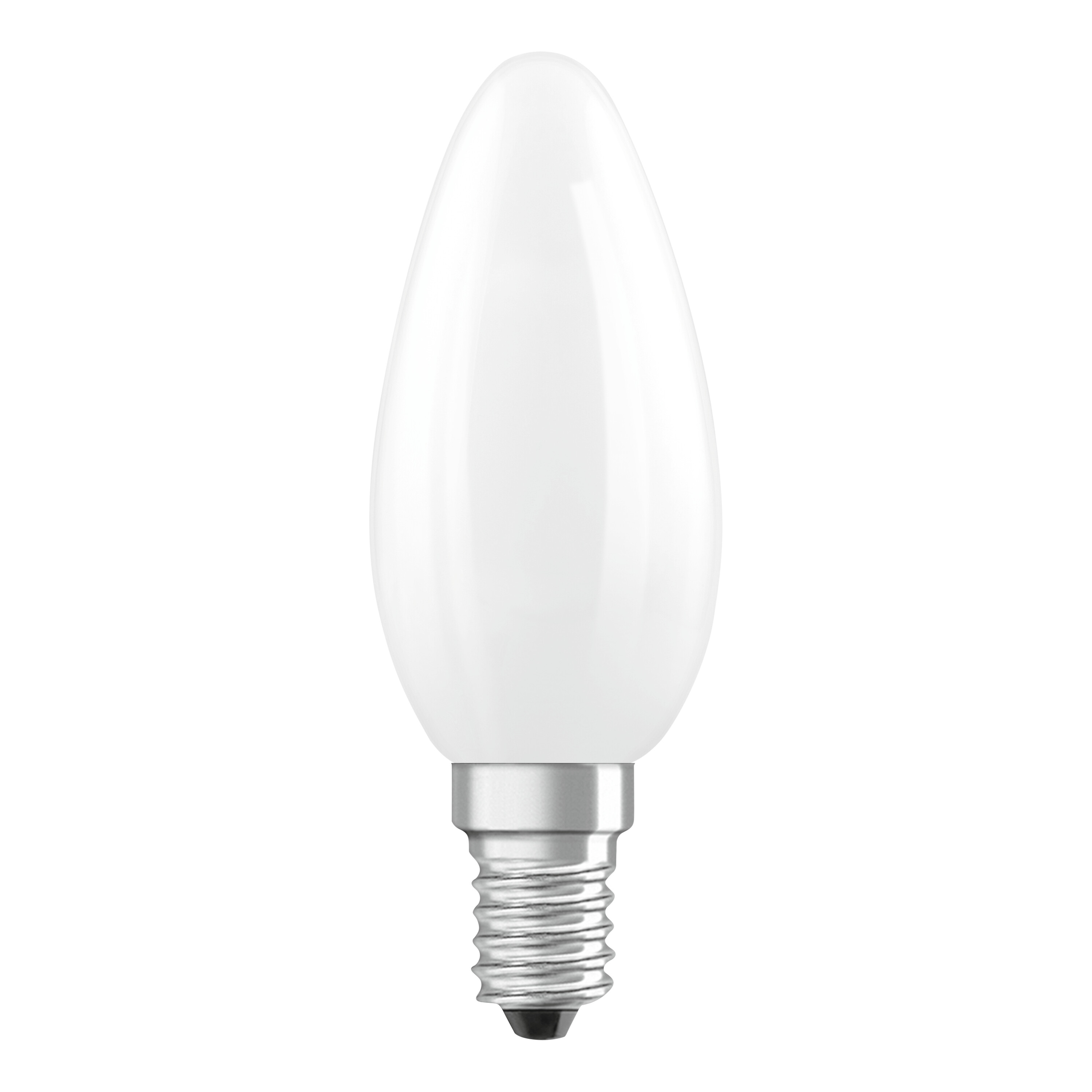 Osram LED Lampe Kerzenform, matt, wamrweiß, E14, 5er-Pack