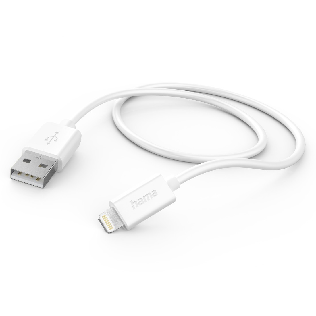Hama USB-Kabel, USB-A-Lightning, 1 m, weiß Hama USB-Kabel, USB-A-Lightning, 1 m, weiß