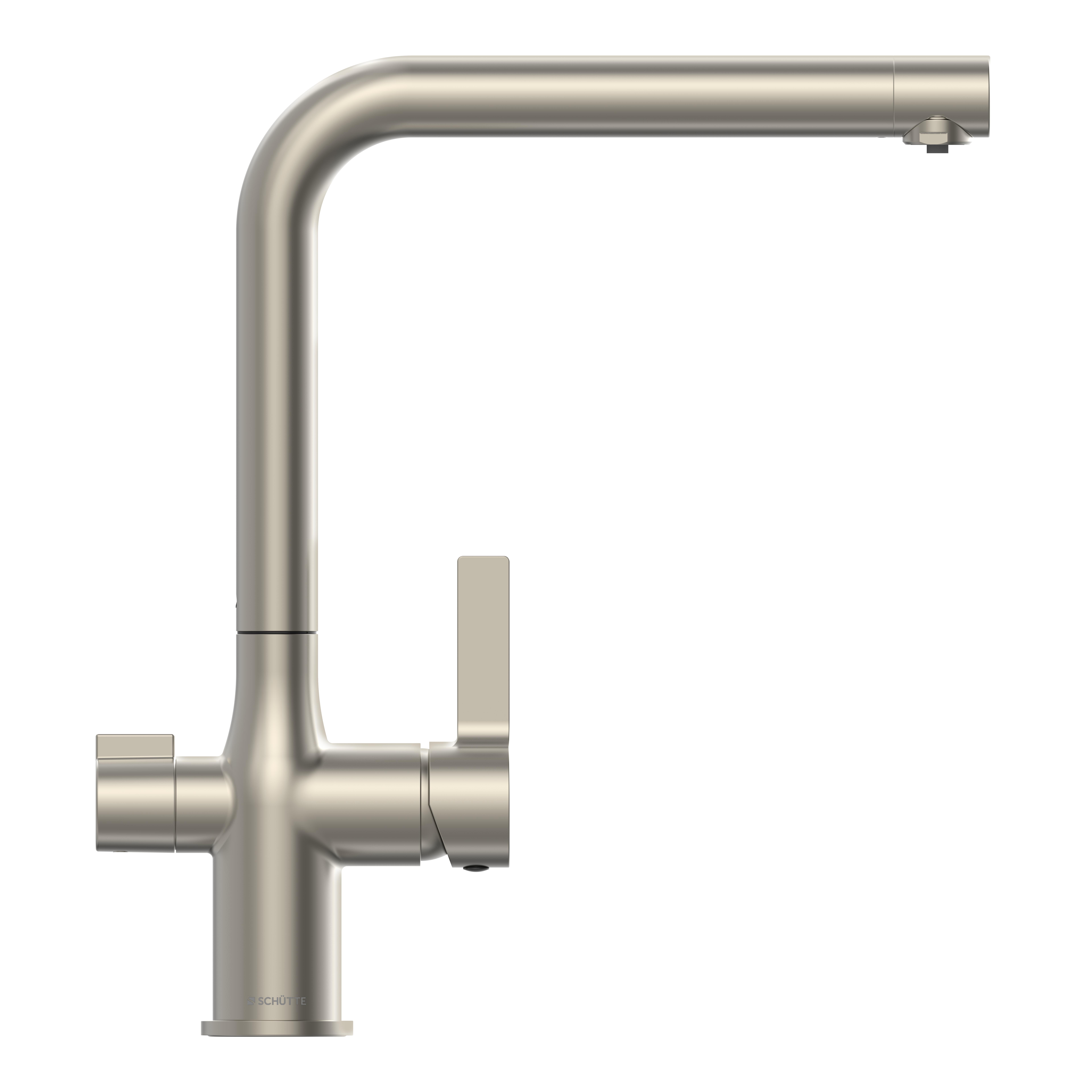 Schütte Trinkwasser-Spültischarmatur AQUASTAR PRO, Edelstahloptik, mit Filtersystem