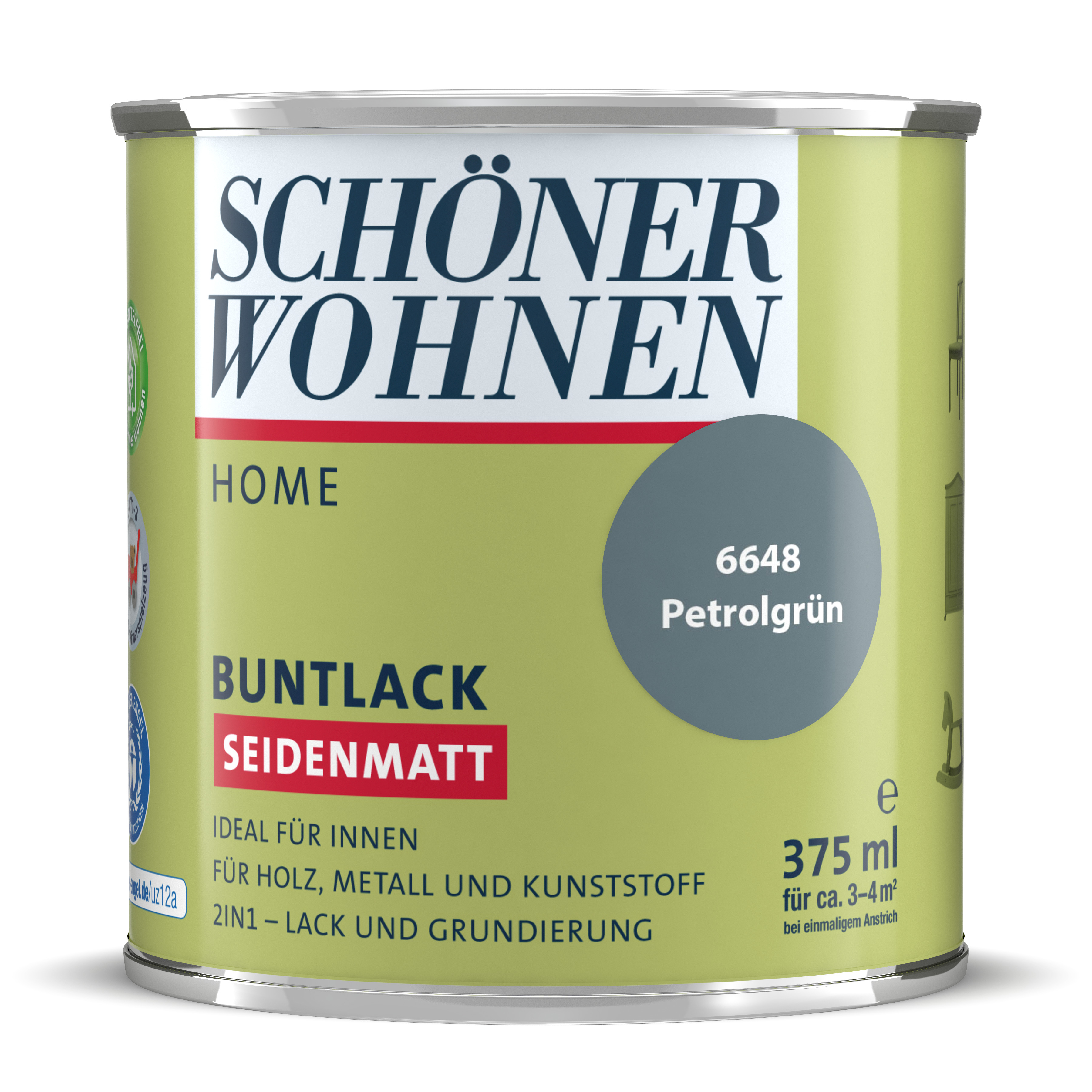 SW_2449-0375-6648 Schöner Wohnen Home Buntlack, seidenmatt, petrolgrün