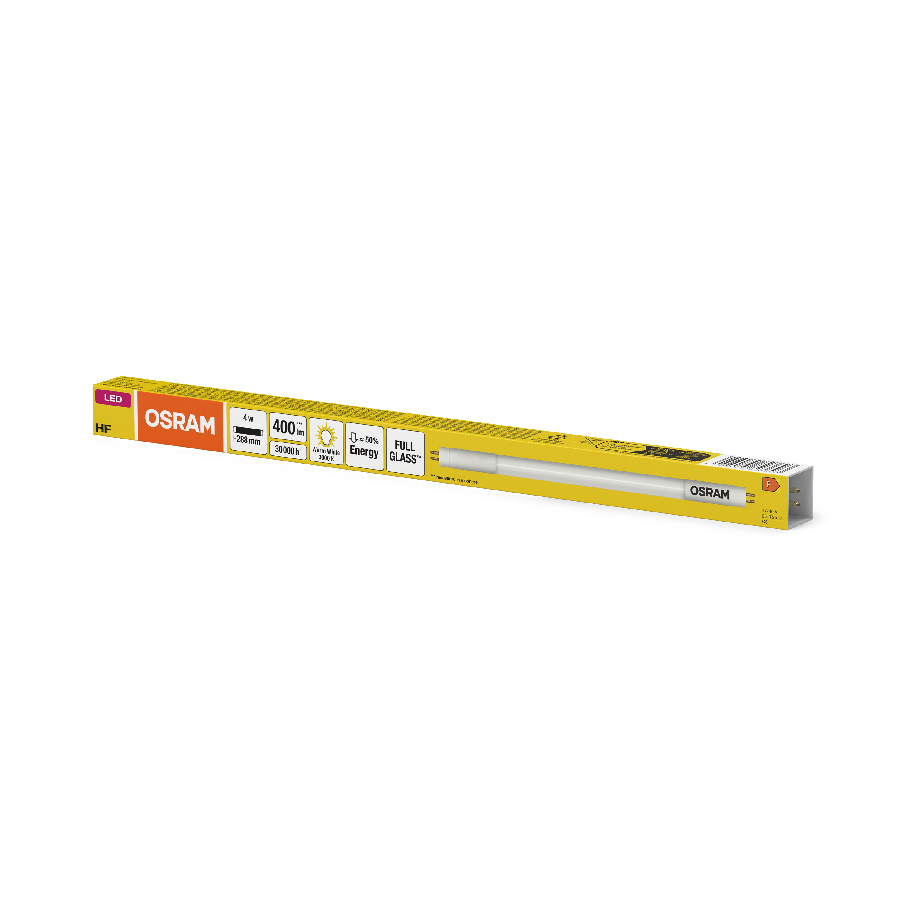 Osram LED Röhre TUBE T5HF, 288 mm, warmweiß