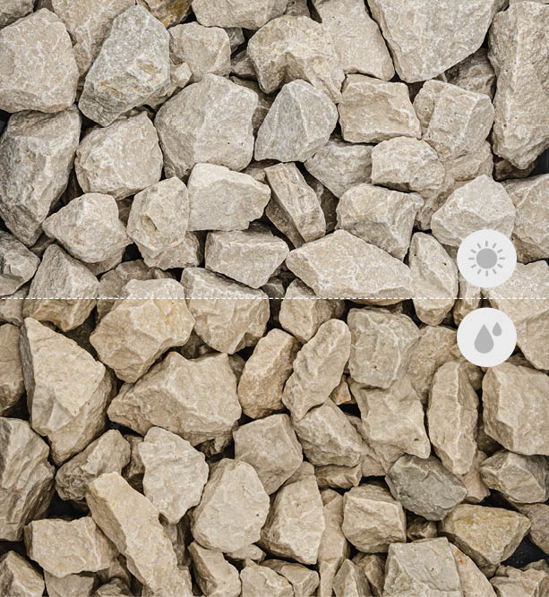 Min2C Bruchsteine 30-60, chateaubeige, 25 kg