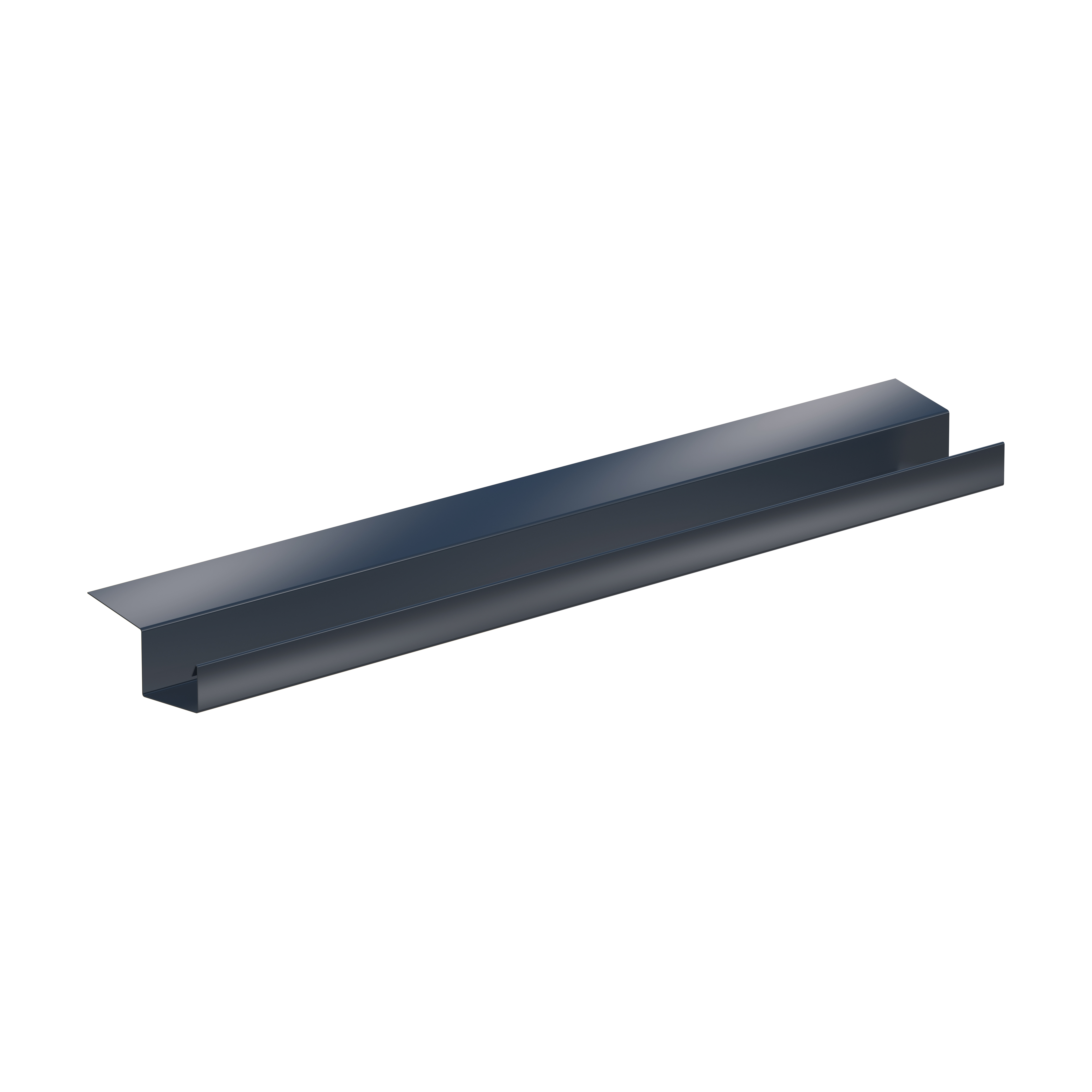 Sarei SDF-Kastenrinne Alu-anthrazit "piccolo", RG 70 x 2,0 m lang