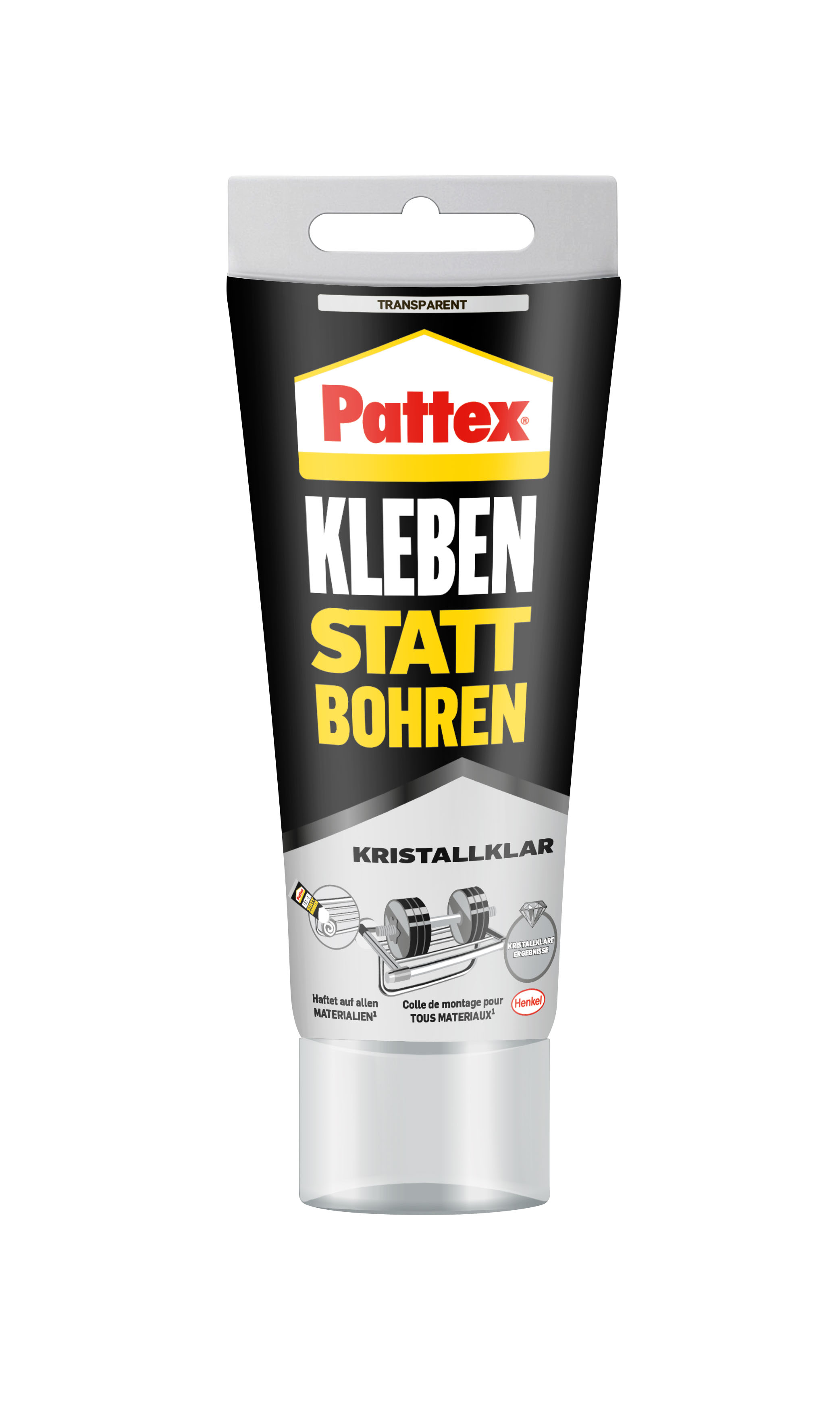 Pattex Kleben statt Bohren Kristallklar Tube, 90 g