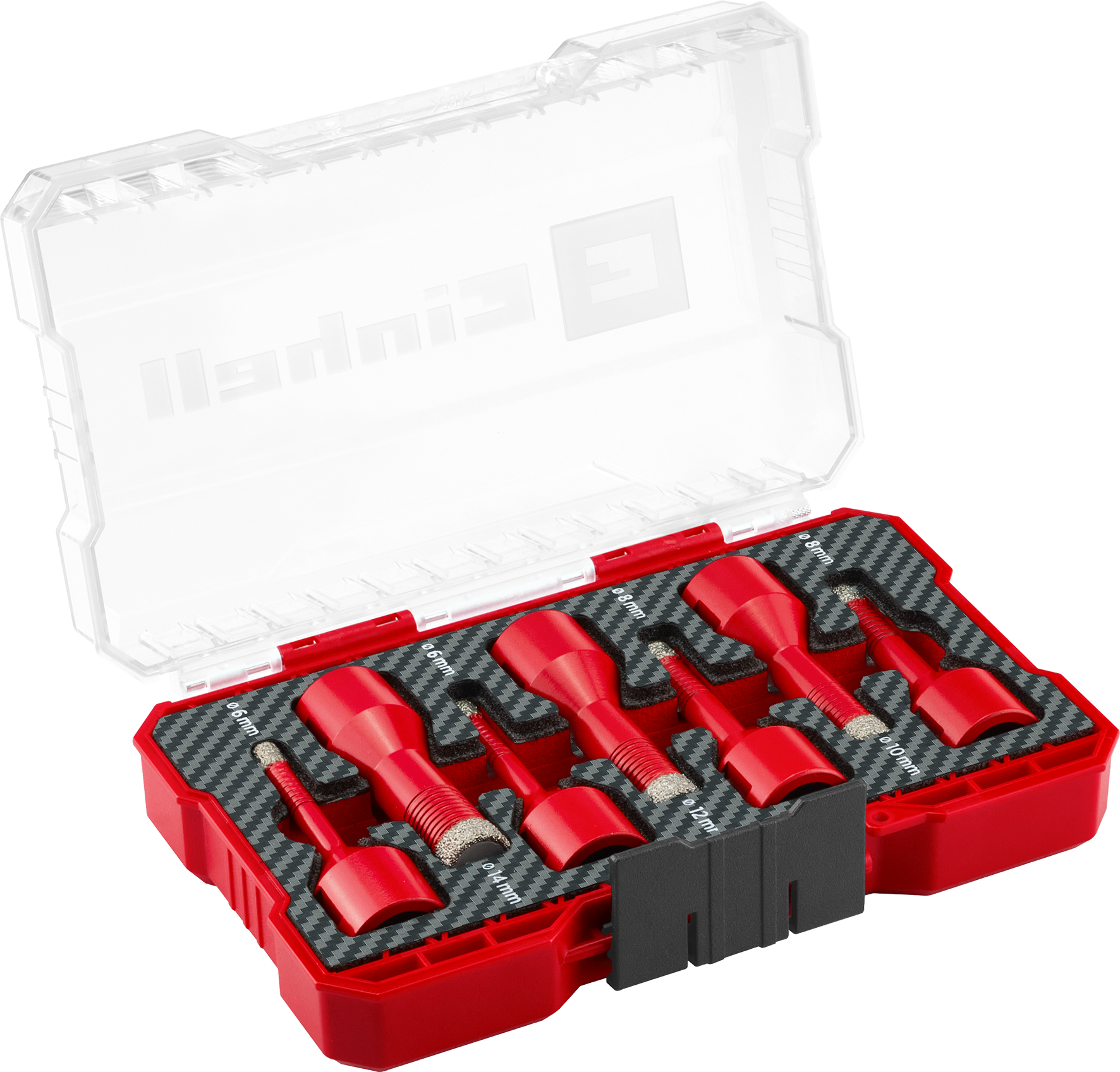 Einhell Diamant-Fliesenbohrer-Set, M14, M-CASE, 7-tlg., Ø 6-14 mm