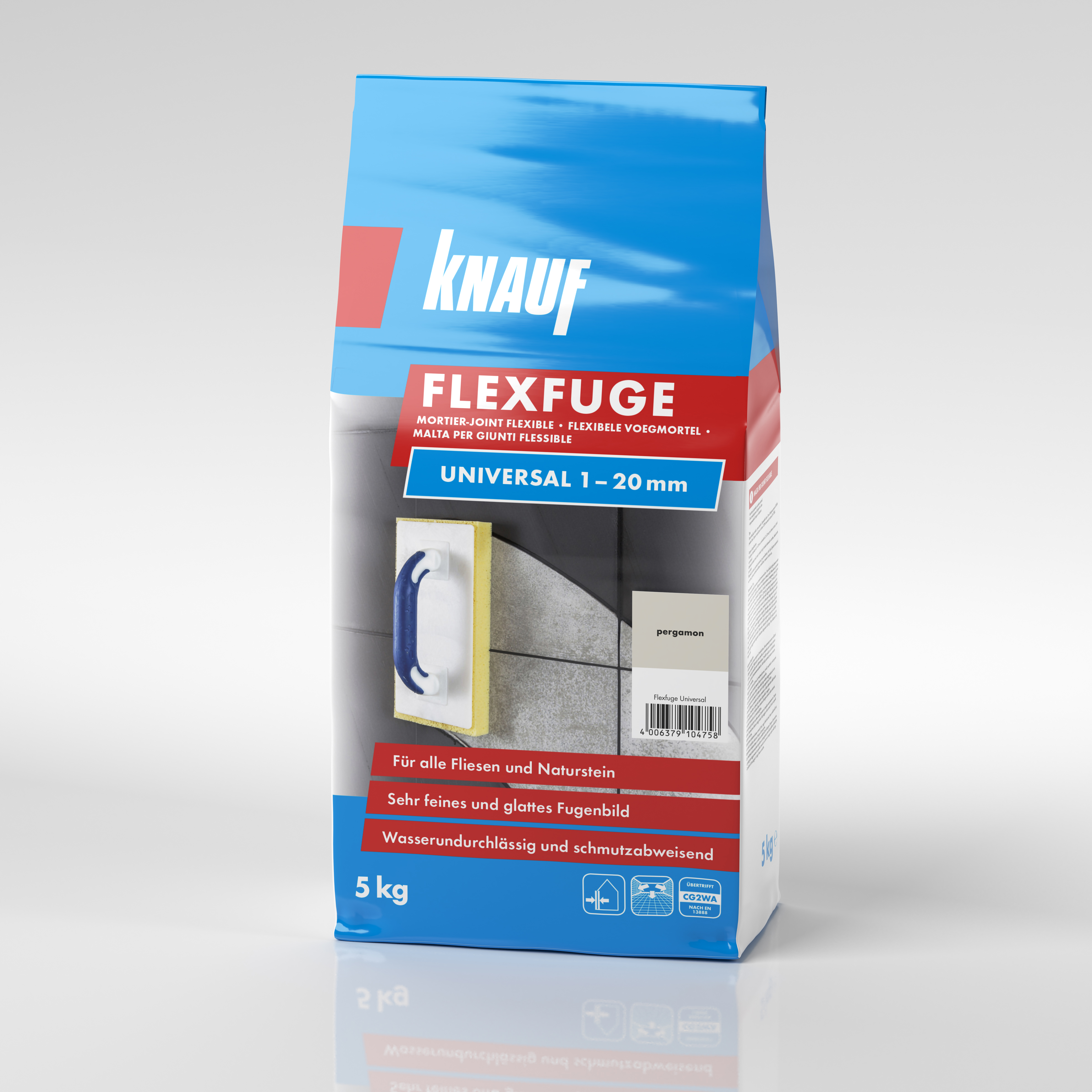 Knauf Flexfuge Univ. pergamon, 5 kg D/F/NL/I