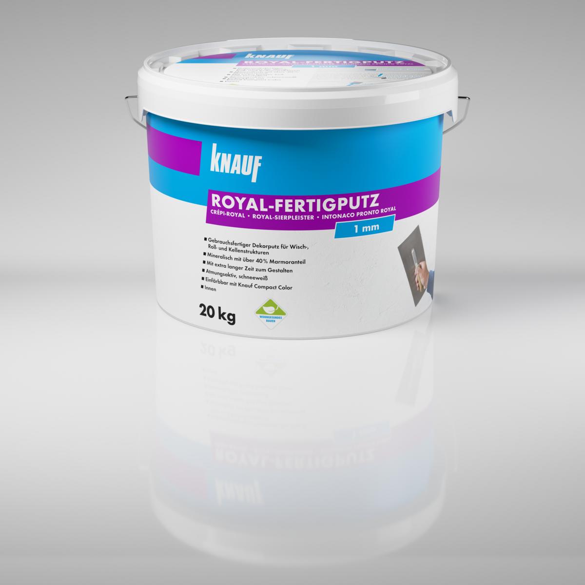 4006379051823_Royal-1mm_Produkt_1 Knauf Royal Fertiglputz, 20 kg