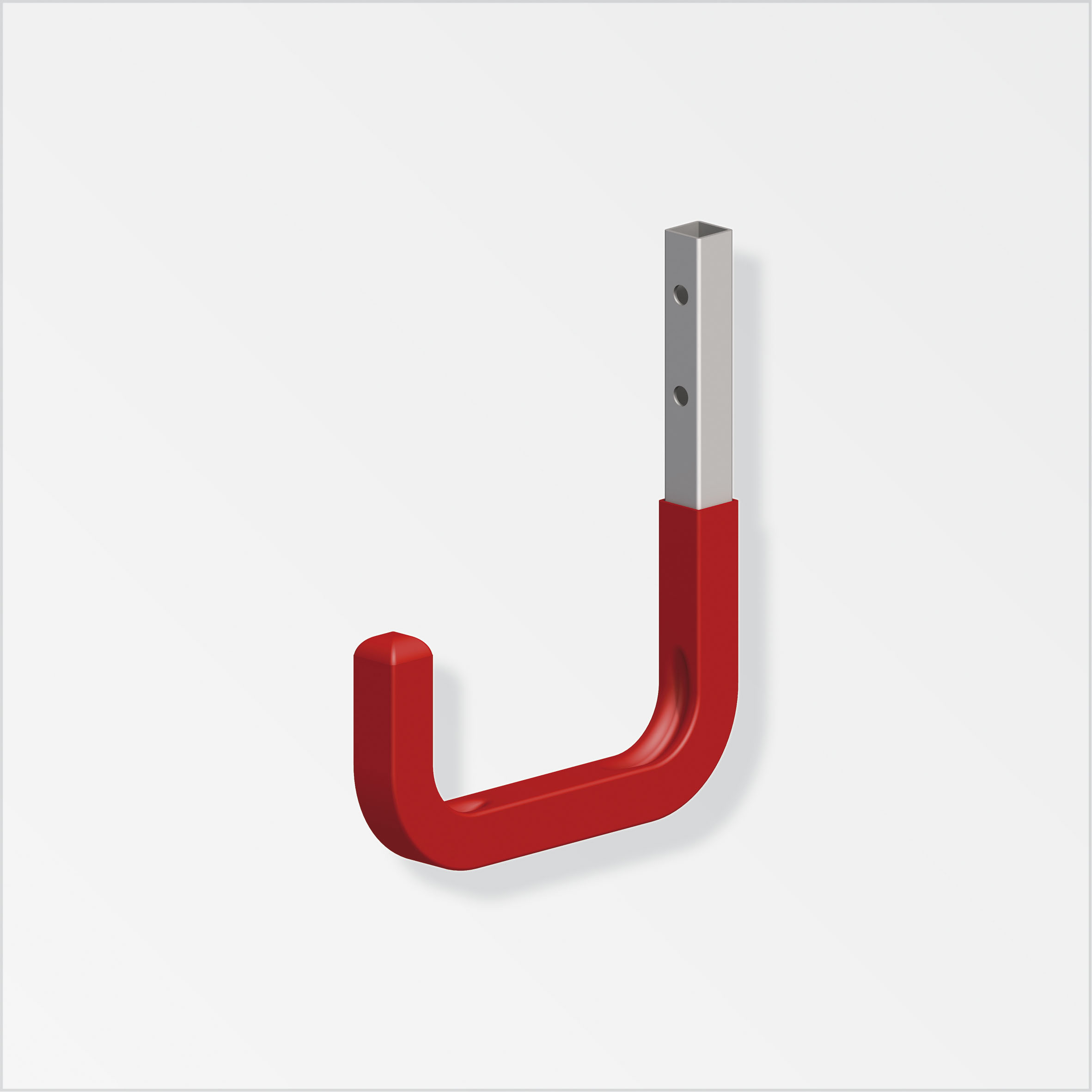 Alfer Wandhaken, gummiert, rot