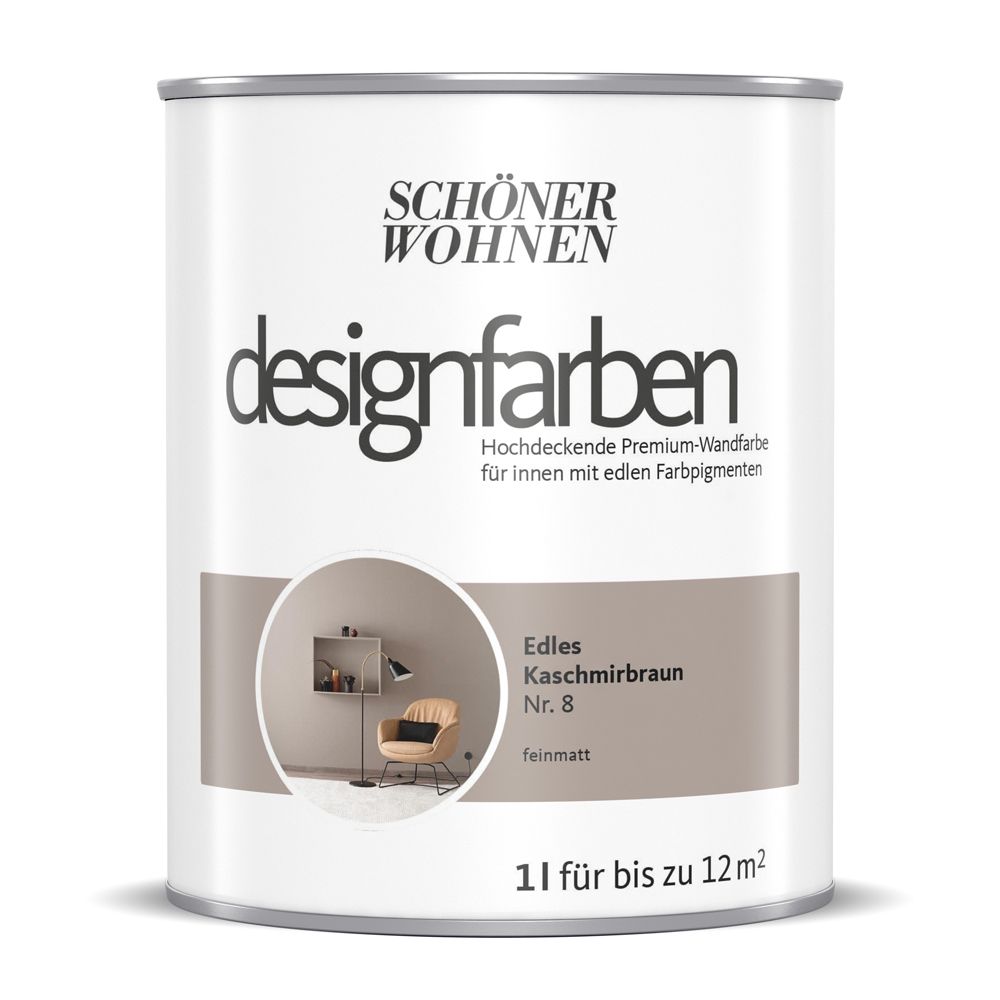Schöner Wohnen Designfarbe, edles kaschmirbraun, 1L