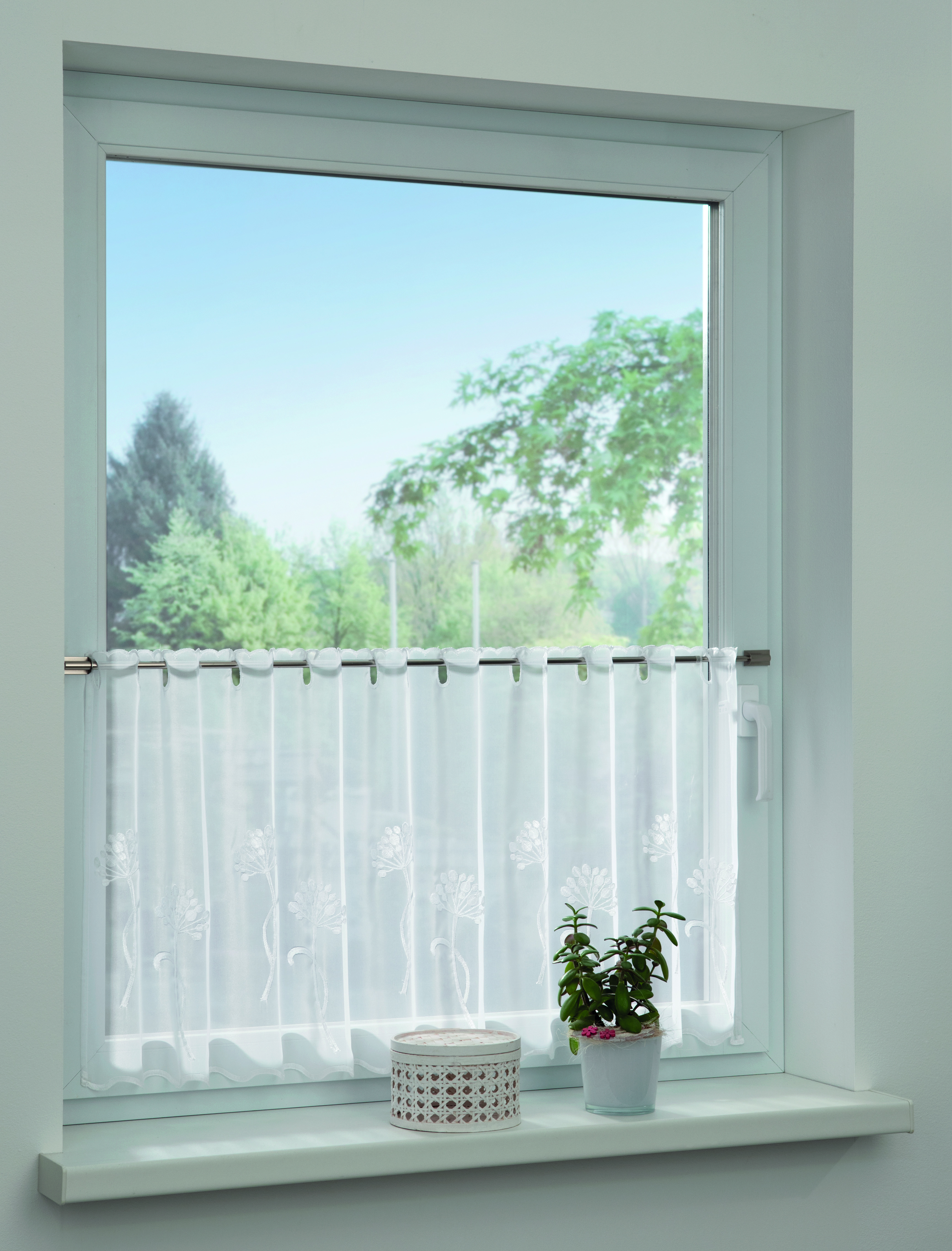 Sehlbach Fertiggardine weiß, 48 x 140 cm