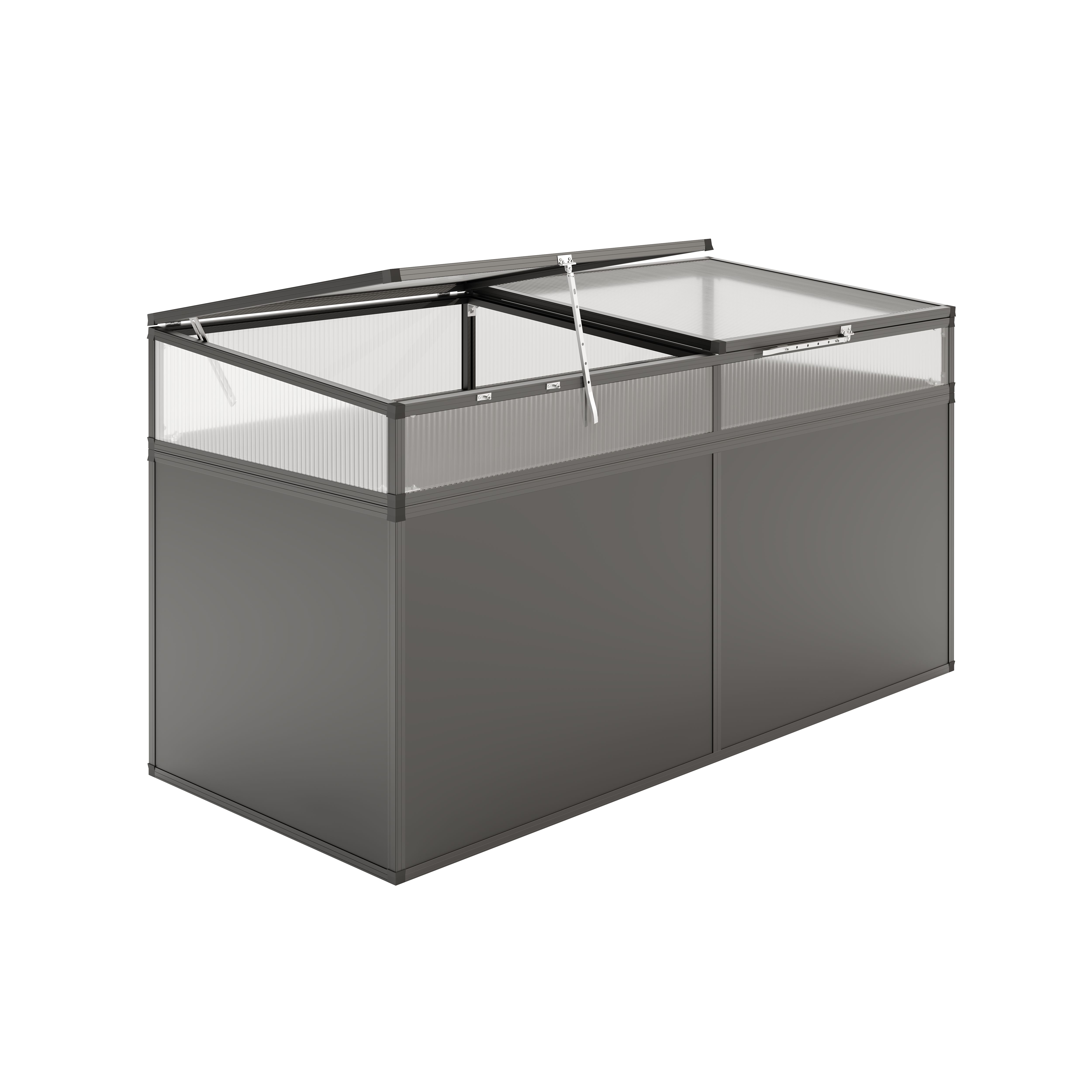 KGT Aluminium-Hochbeet 210, Profilsystem "anthrazit-grau" KGT Aluminium-Hochbeet 210, Profilsystem "anthrazit-grau"