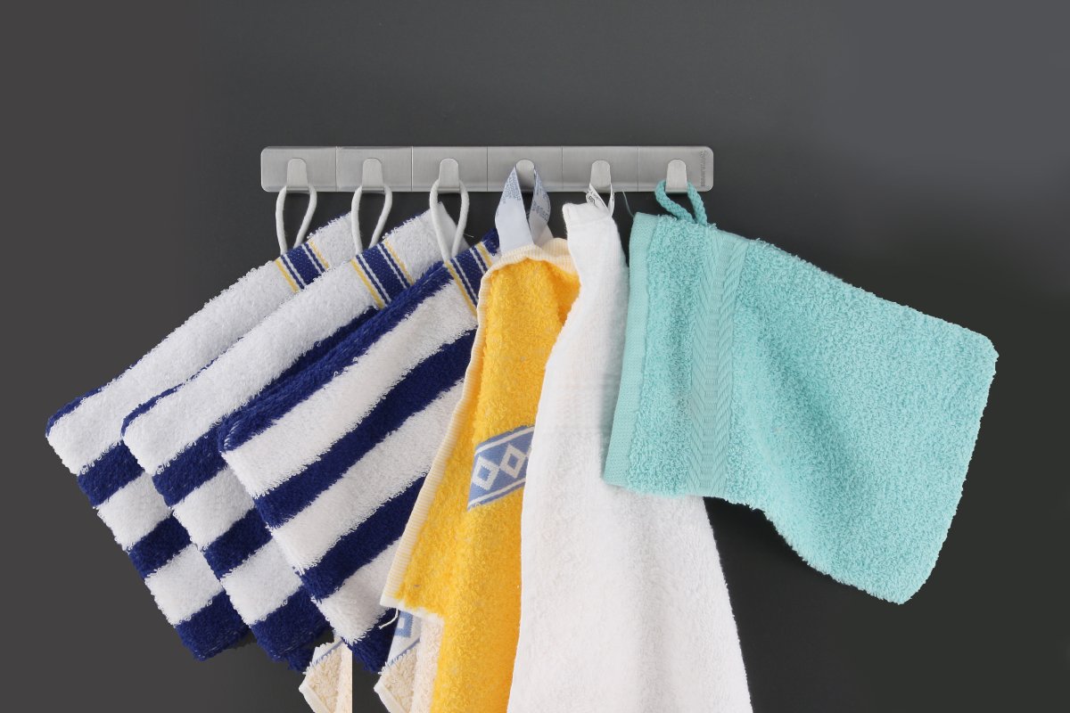 461659_02 FACKELMANN  SELBSTKLEBEHAKENLEISTE 6FACH TE