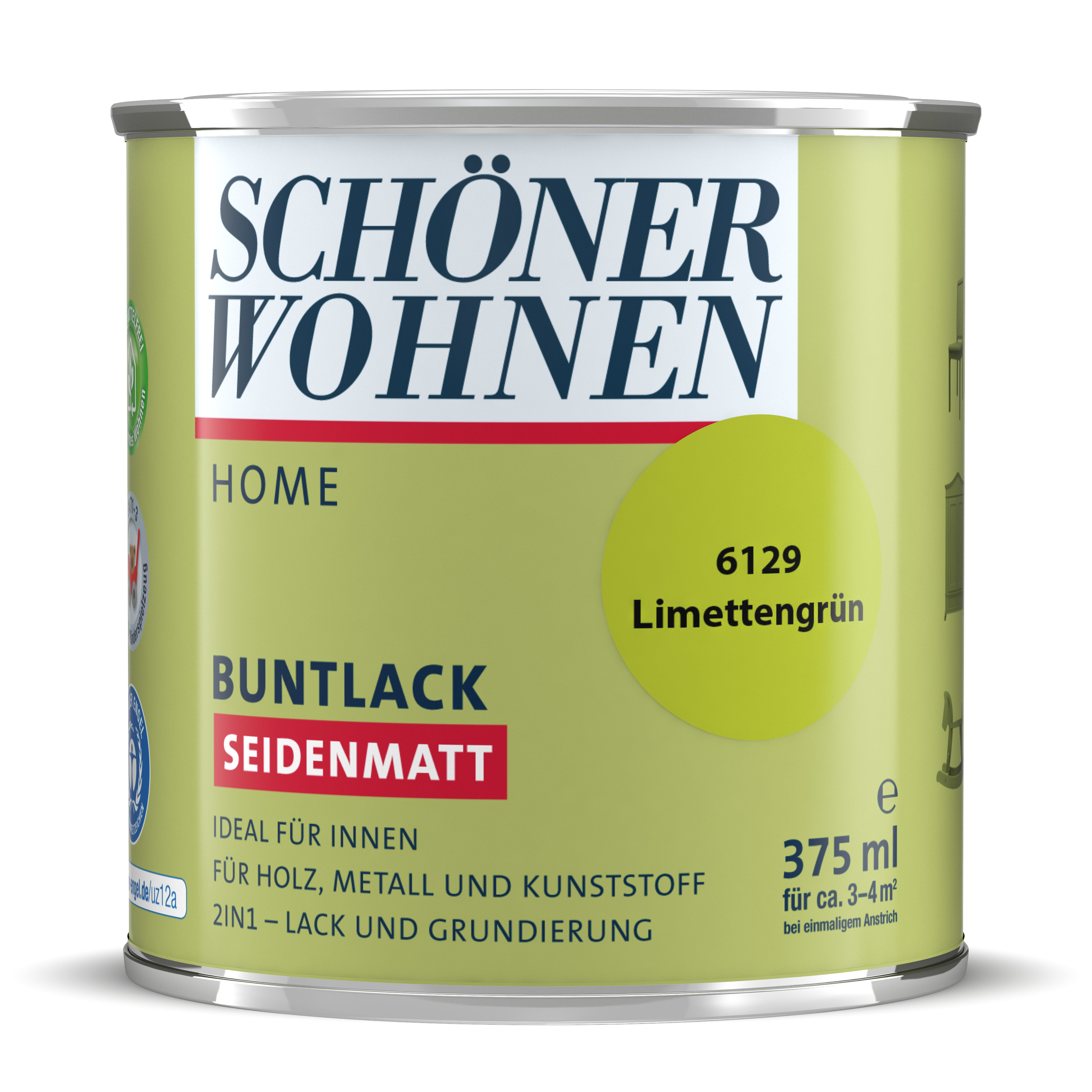 SW_2449-0375-6129 Schöner Wohnen Home Buntlack, seidenmatt, limettengrün