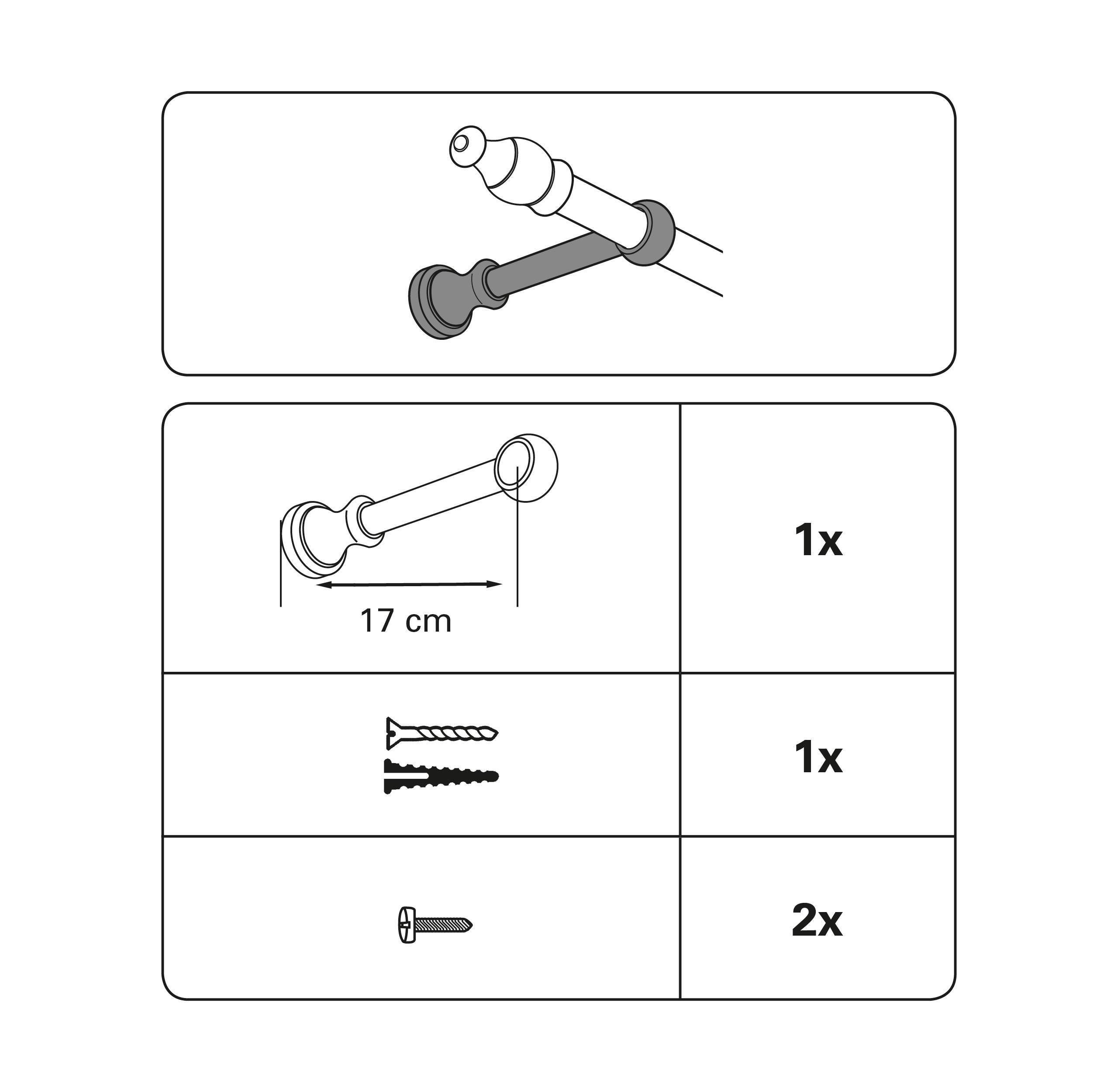 584224_03 GARDINIA H-TRÄGER 28 17CM KOLONIAL