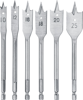 512490-100 Kwb Flachfräsbohrersatz, 6-teillg