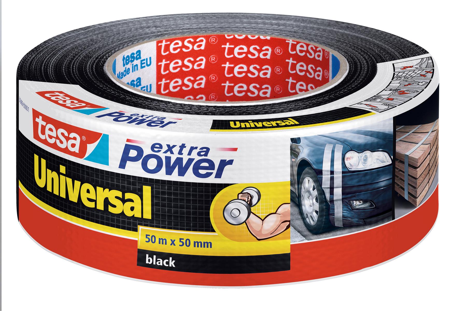 tesa extra Power Universal, schwarz, 50 m