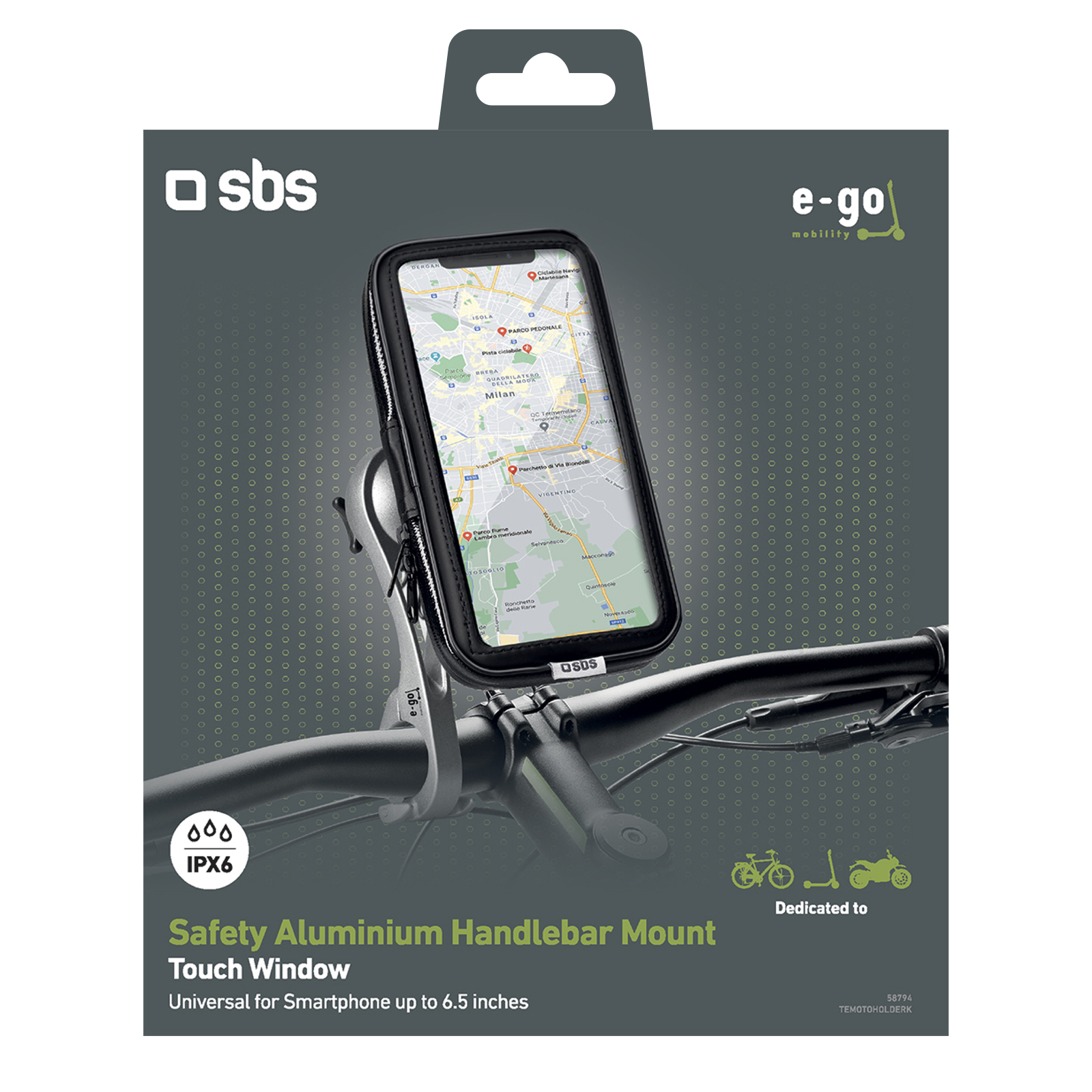 SBS Fahrradhalterung, aluminium