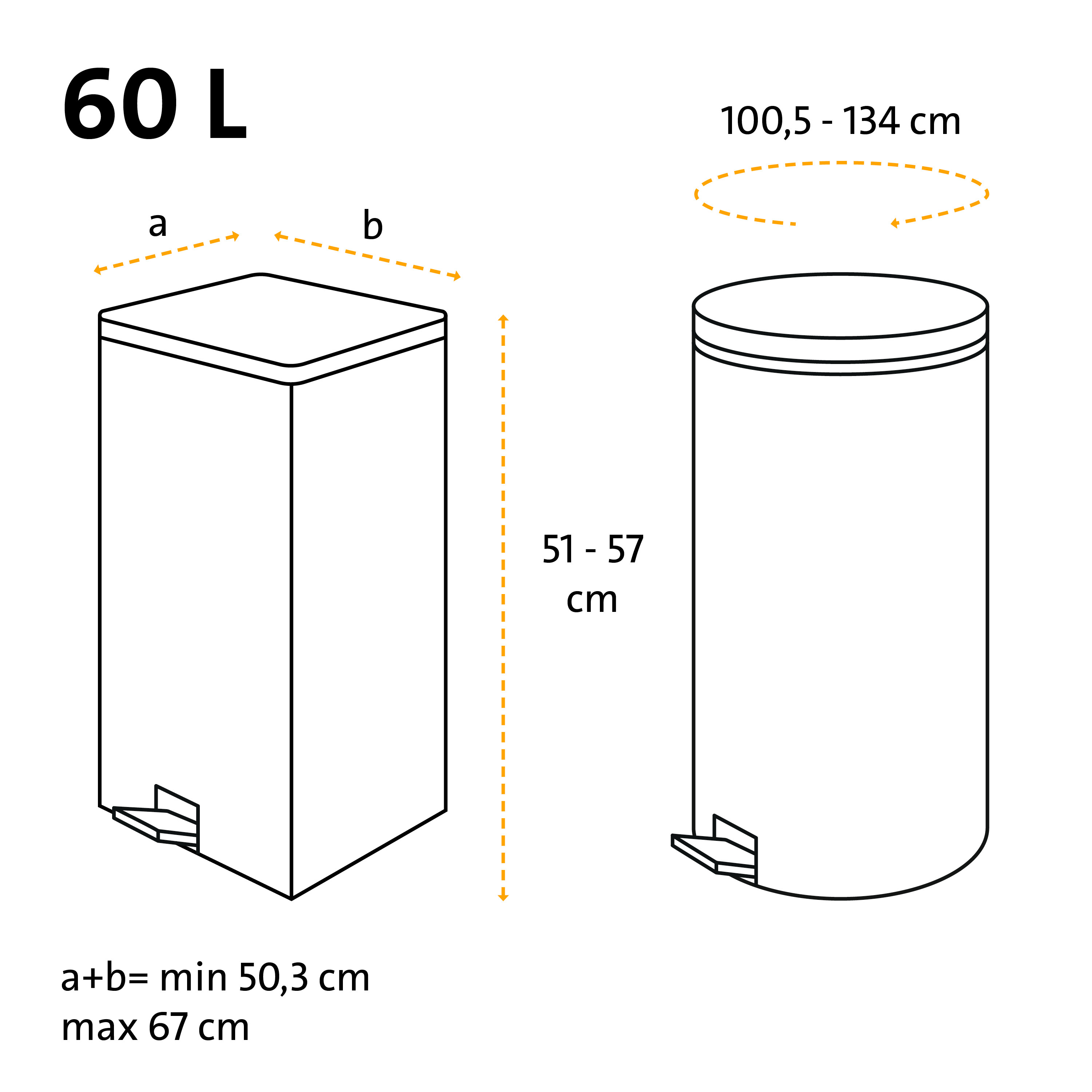 Swirl® Fixierband-Müllbeutel, 60 l Swirl® Fixierband-Müllbeutel, 60 l