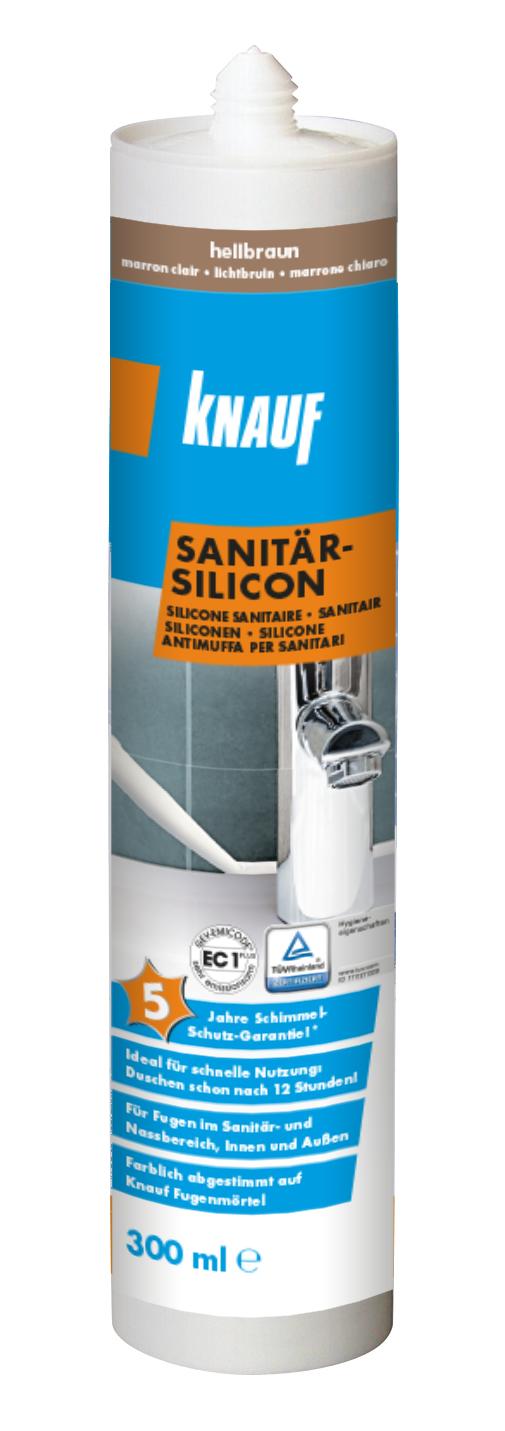 4006379096930_Sanit-r-Silicon-hellbraun_Produkt Knauf Sanitär-Silicon, 300 ml