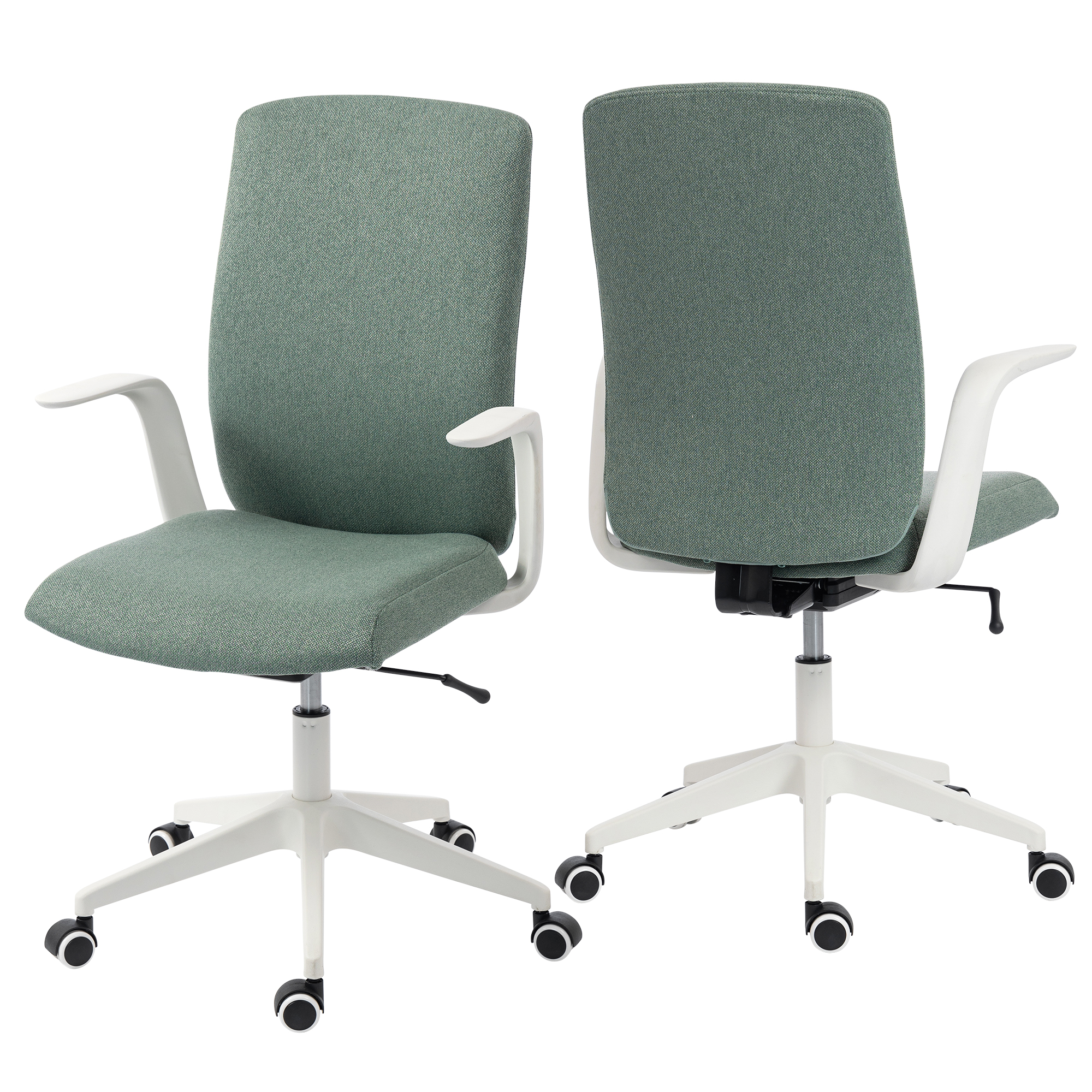 Duo Collection Drehstuhl Floris, grün/weiß