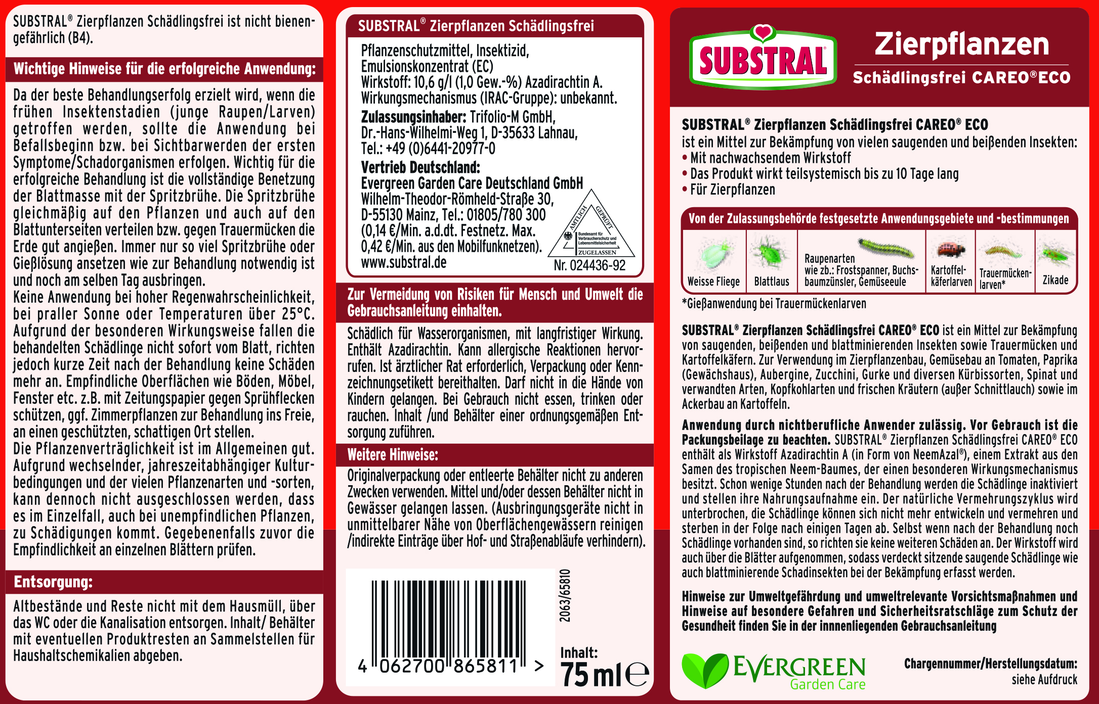 Substral Zierpflanzen Schädlingsfrei careo eco, 75 ml Substral Zierpflanzen Schädlingsfrei careo eco, 75 ml