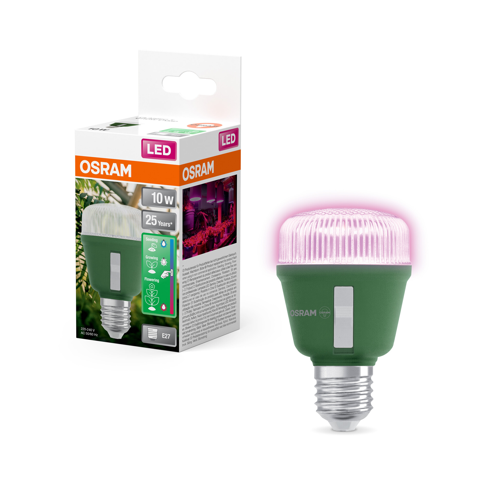 Osram LED Leuchtmittel Star Grow, klar, E27