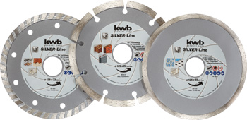 Kwb Diamanttrennscheiben-Set, 125 mm, 3-teilig