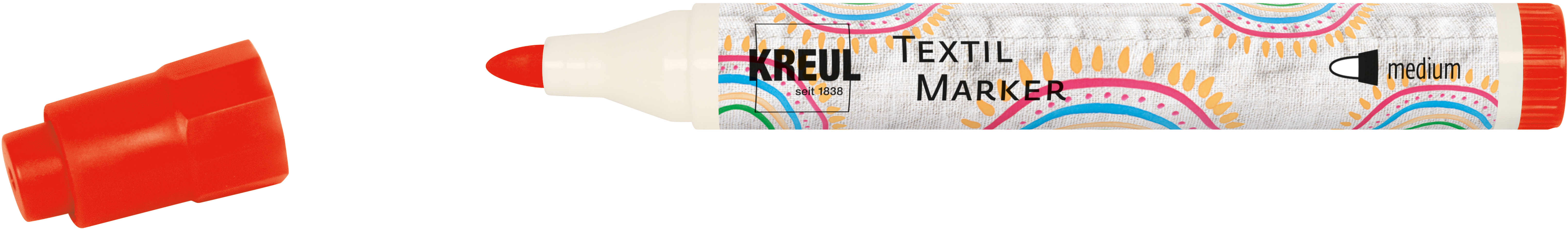 90762_KREUL_TextilMarker_medium_Rot_RGB Textil Marker