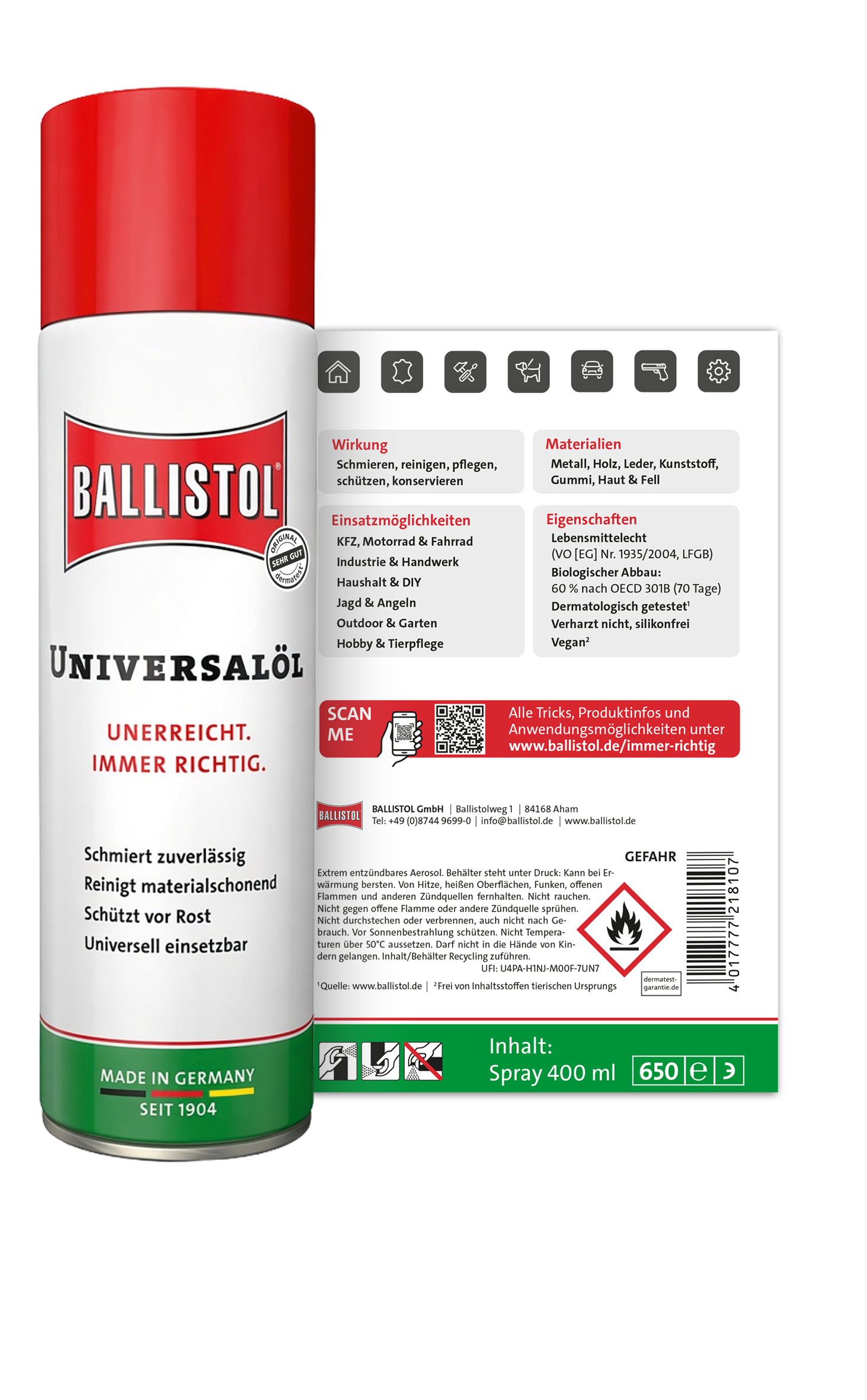 Ballistol Universalöl Spray, 400 ml