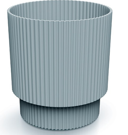 Prosperplast Blumentopf Milly Round, Ø 12,8 cm, hellgrau