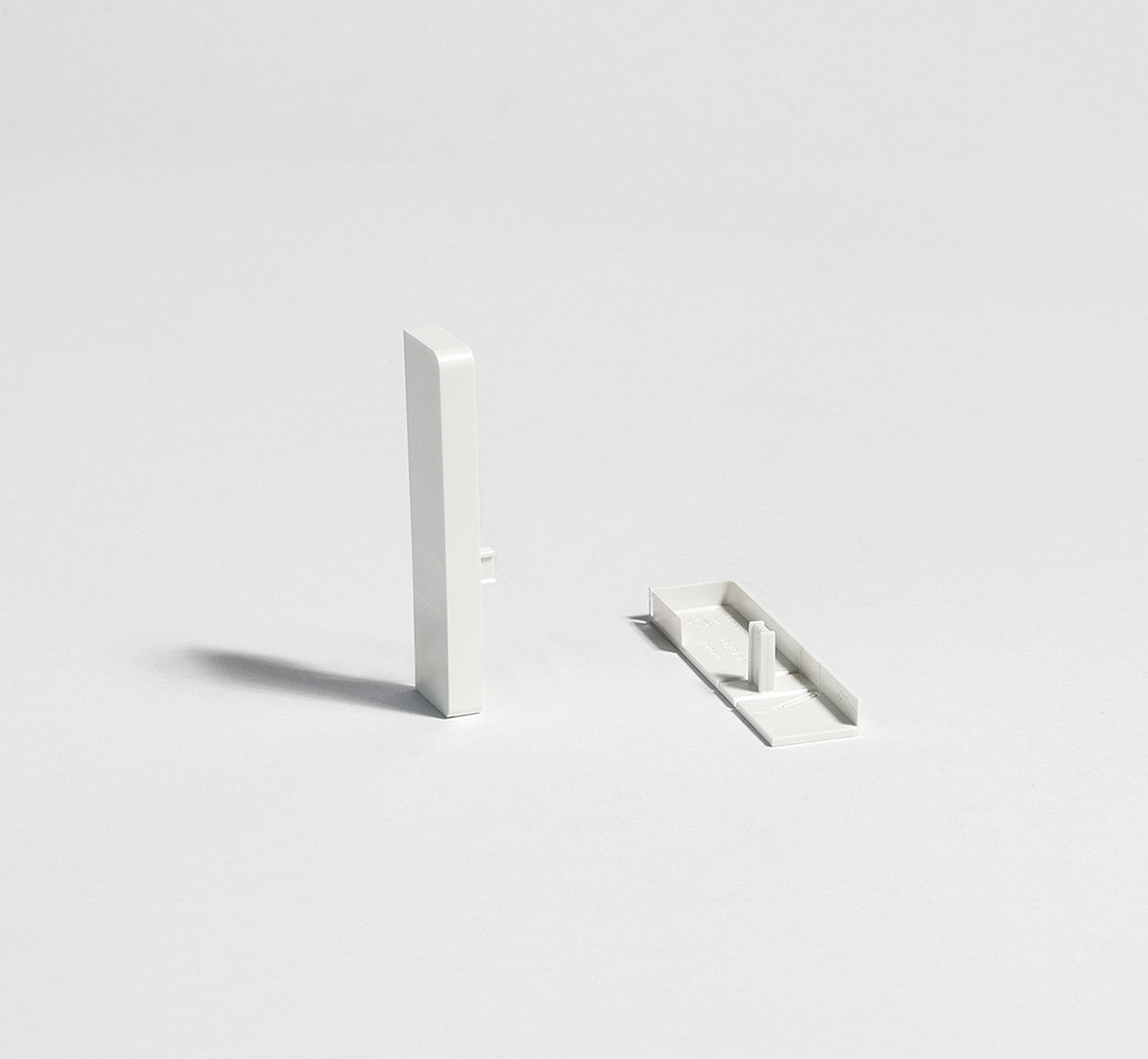 Parador Kappe variabel Abschlusskappen Typ 2 Sockelleiste 3/5/6/18, Weiß