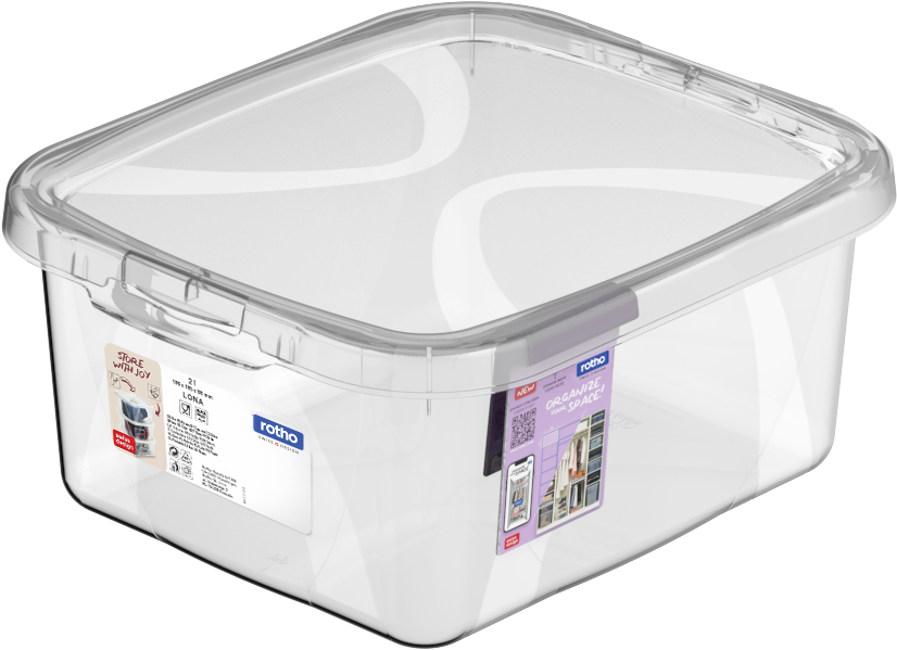 951760 Rotho Box LONA mit Deckel, 2 L