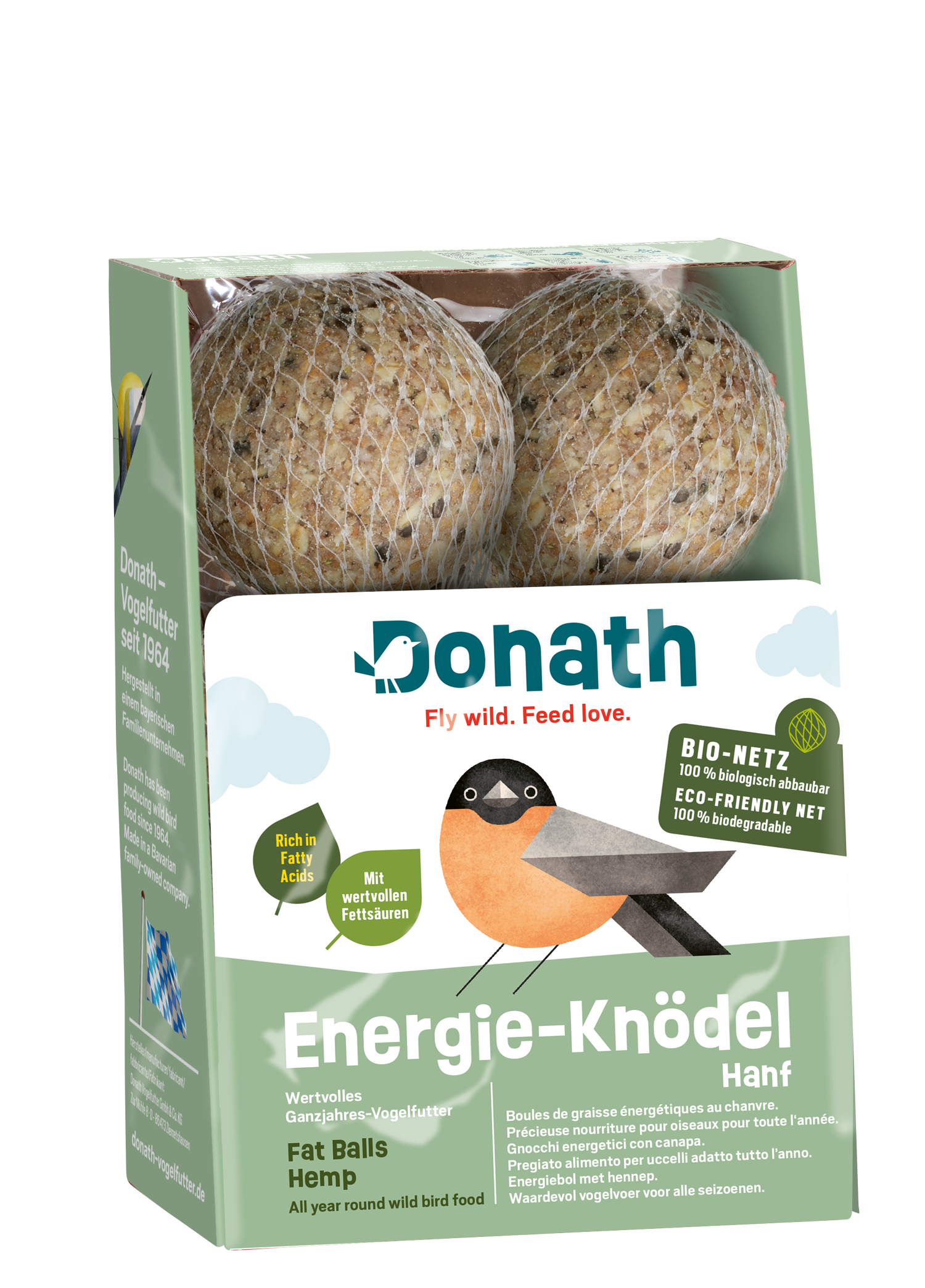 Donath Energie-Knödel -Hanf- Im Bio-Netz, 6 x 100 g Donath Energie-Knödel -Hanf- Im Bio-Netz, 6 x 100 g