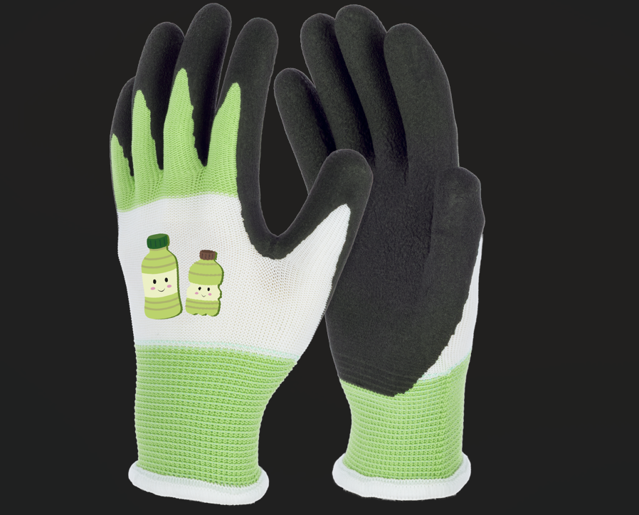 Keron Kinderhands. Sprout recycled 8-10 Jahre, latexbeschichtet