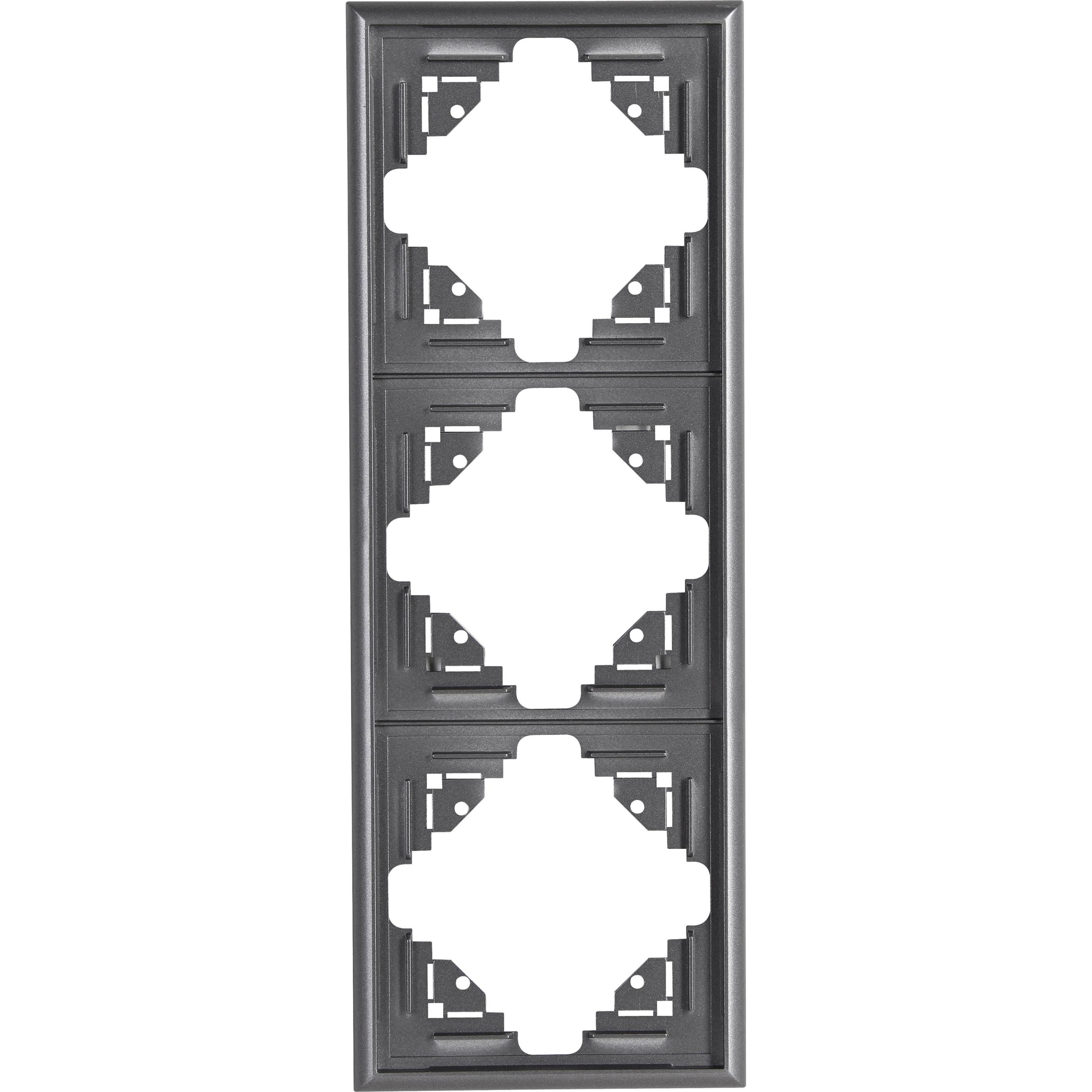 Kopp MALTA Abdeckrahmen 3-fach, anthrazit Kopp MALTA Abdeckrahmen 3-fach, anthrazit