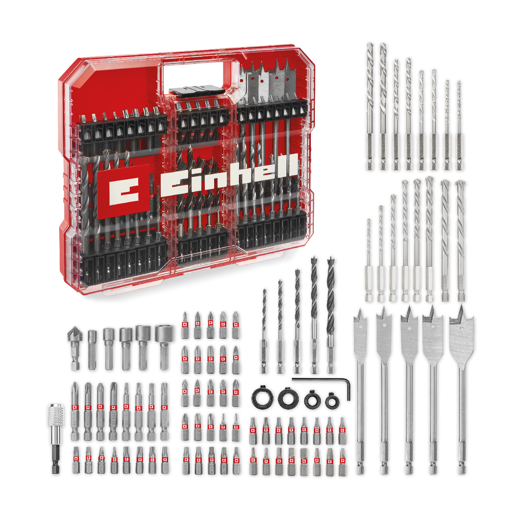 Einhell Bit- und Bohrer-Set, XL-CASE, 95-tlg. Einhell Bit- und Bohrer-Set, XL-CASE, 95-tlg.