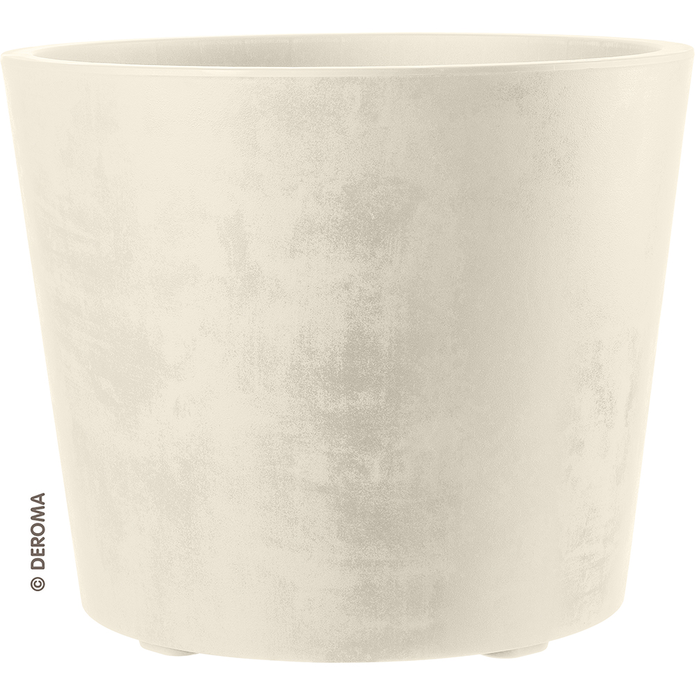 Deroma Pflanztopf Millenium R, perlweiß, 59 cm