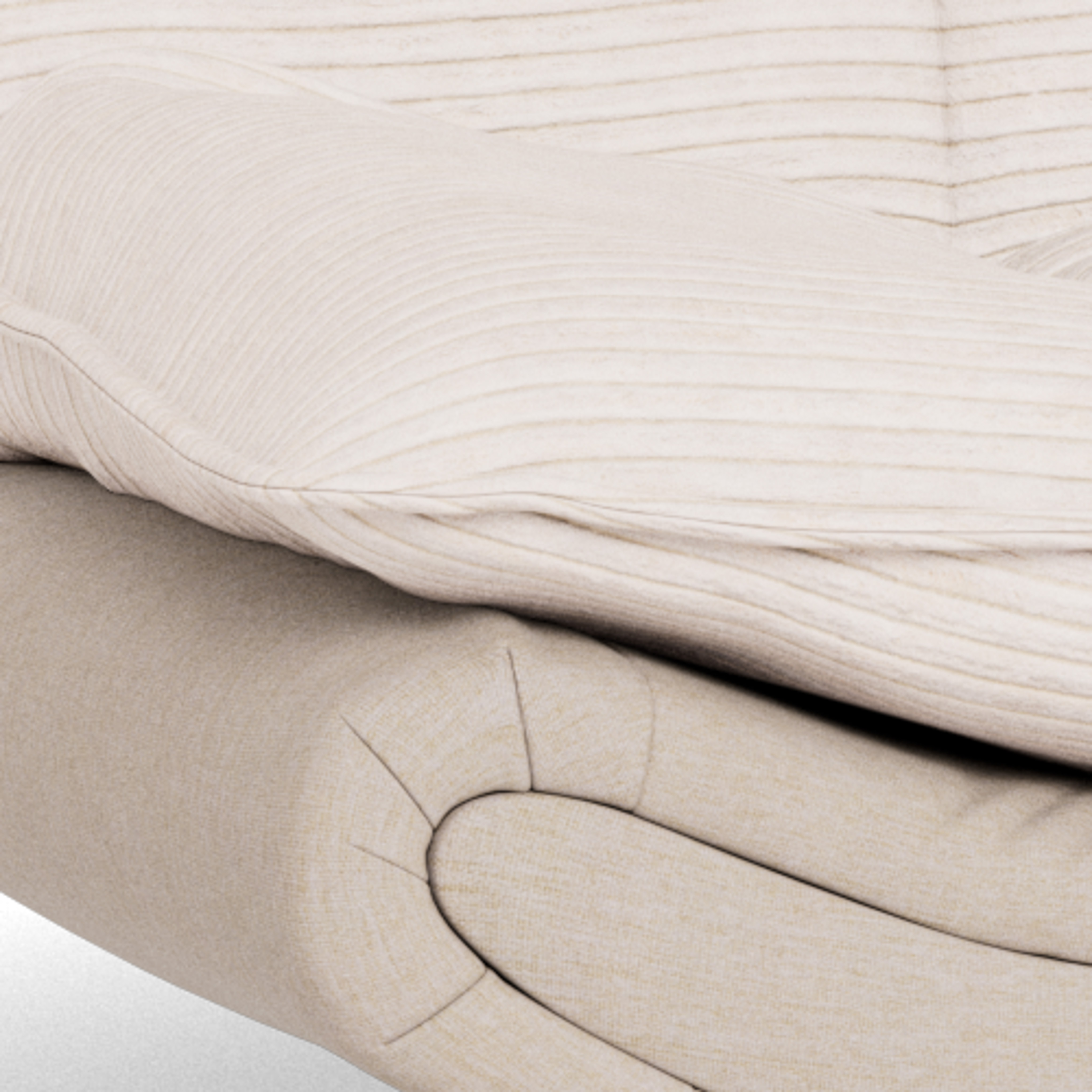 Actona Schlafsofa Faith, 196 x 98 x 91 cm, beige/schwarz